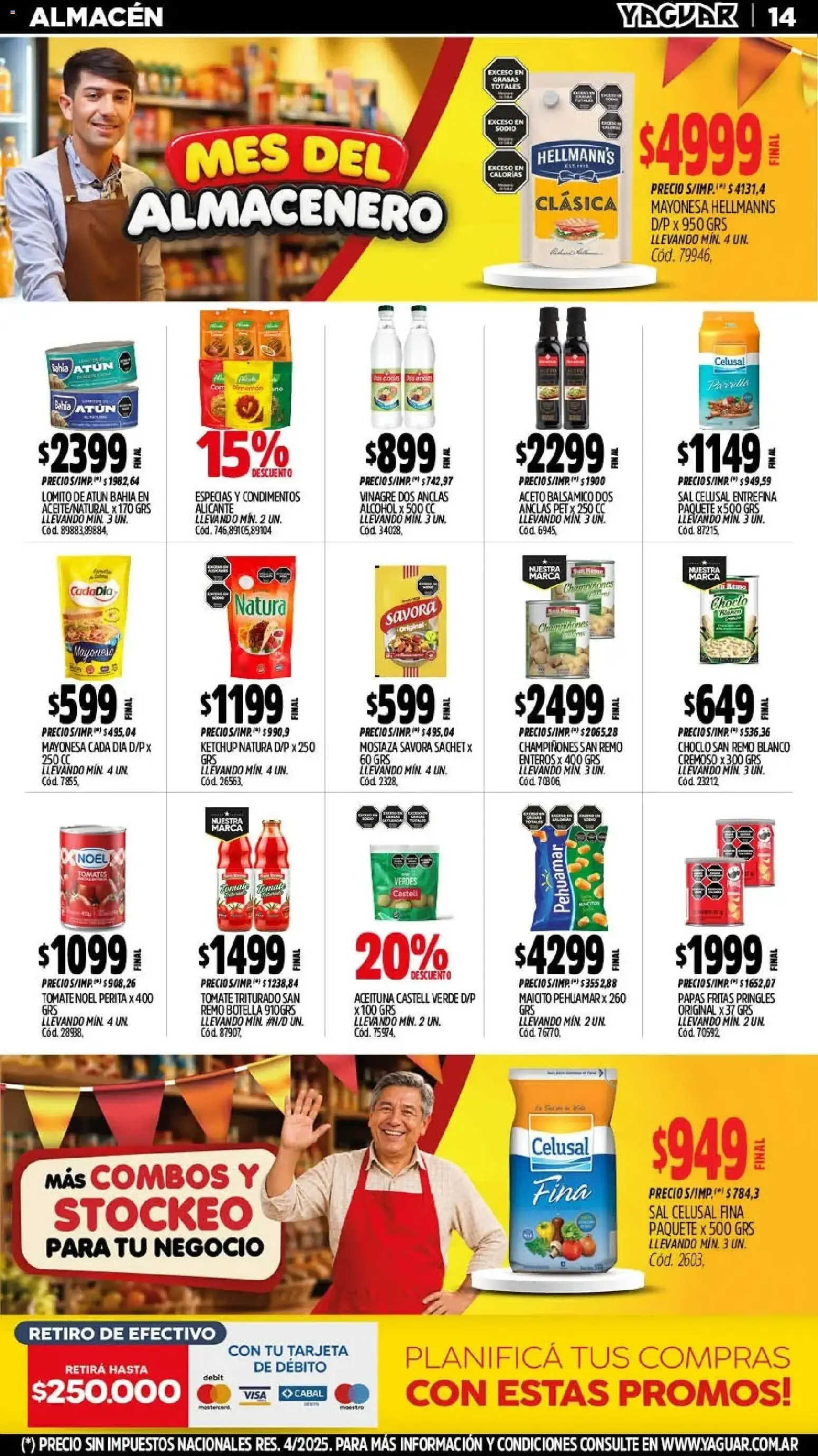 Ofertas de Mayorista Yaguar - Mes del Almacenero 21 de septiembre al 26 de septiembre 2026 - Página 14 del catálogo