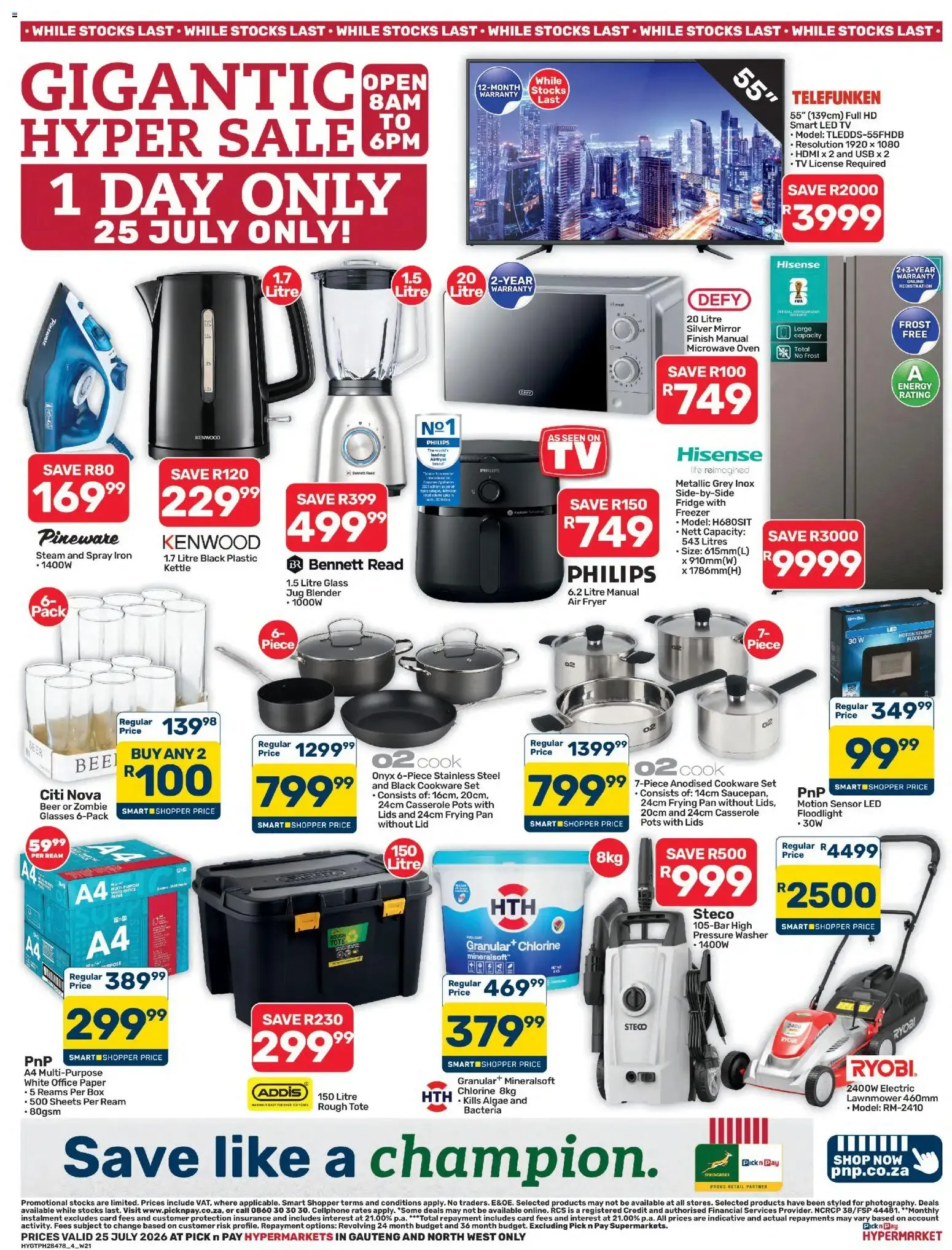 Pick n Pay Inland Provinces - Hypermarket Gigantic Sale Specials (25/07/2026 - 25/07/2026) Online from 25 July to 25 July 2026 - Catalogue Page 4