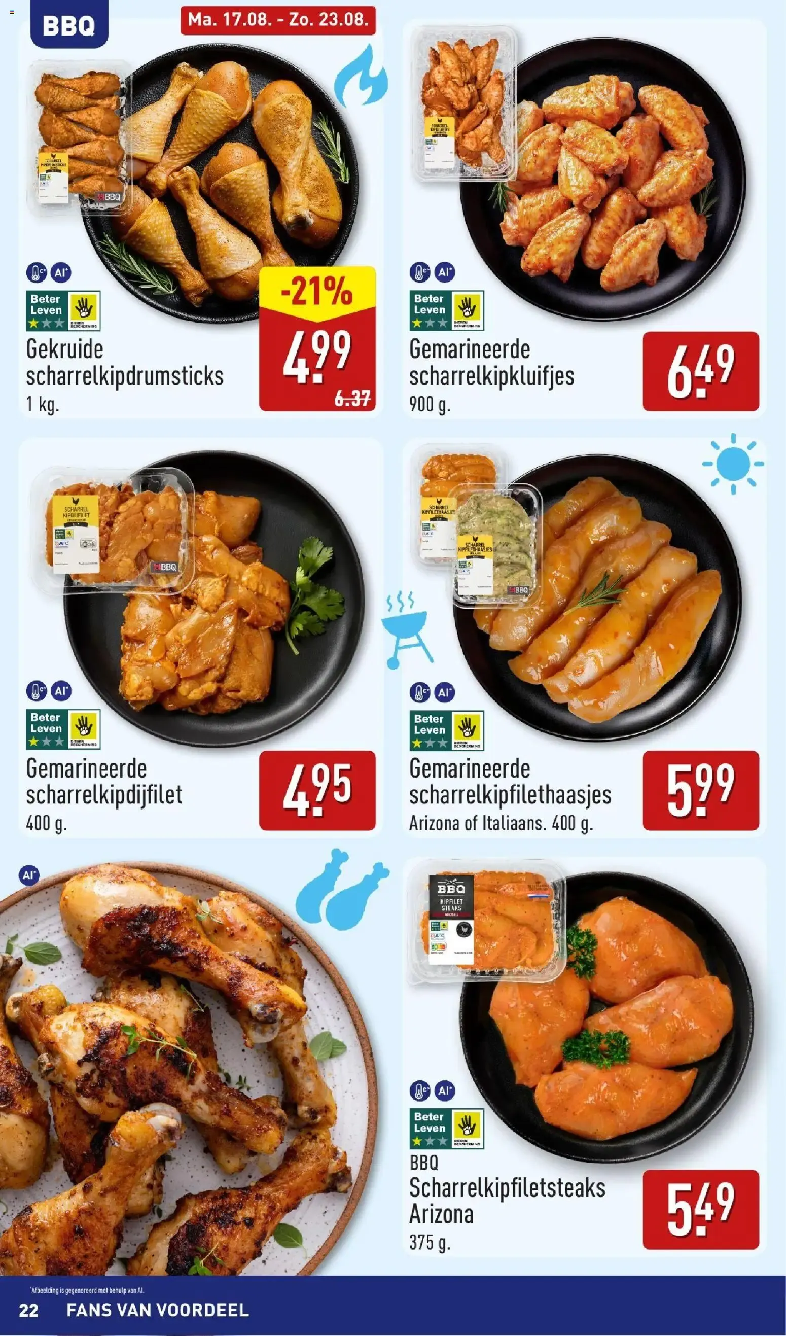 ALDI: ¡Tan barato que vamos a celebrarlo! Inspiración veraniega para BBQ. van 17 augustus tot 23 augustus 2026 - Folder pagina 22