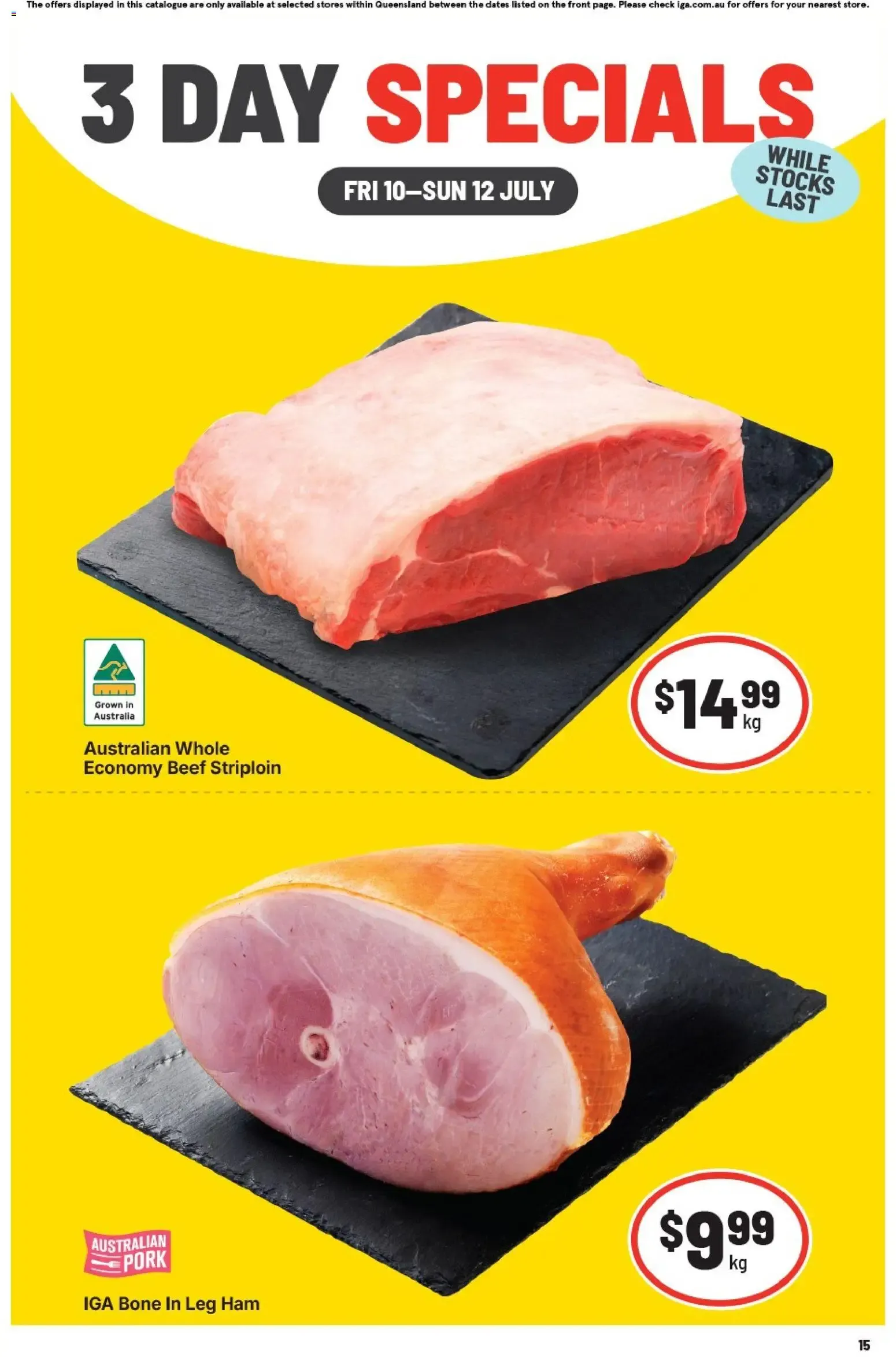 3 DAY SPECIALS - Catalogue valid from 10 July to 12 July 2026 - page 1