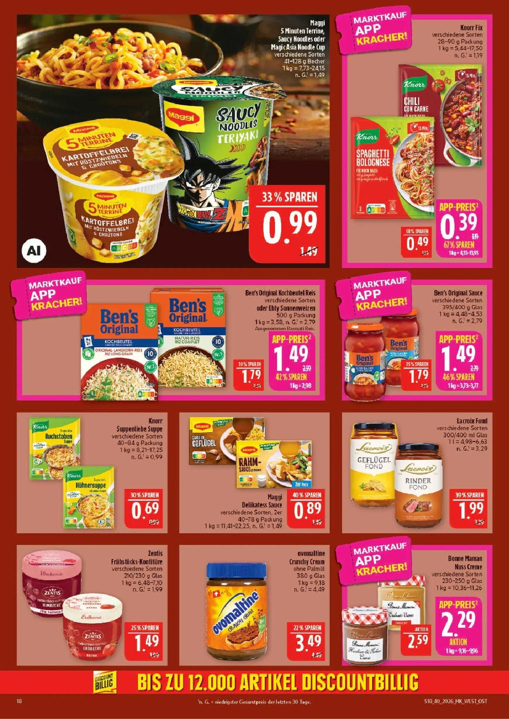 Marktkauf Prospekt nächste Woche – von Montag 28.09.2026 bis Freitag 02.10.2026 von 28. September bis 2. Oktober 2026 - Prospekt seite 18