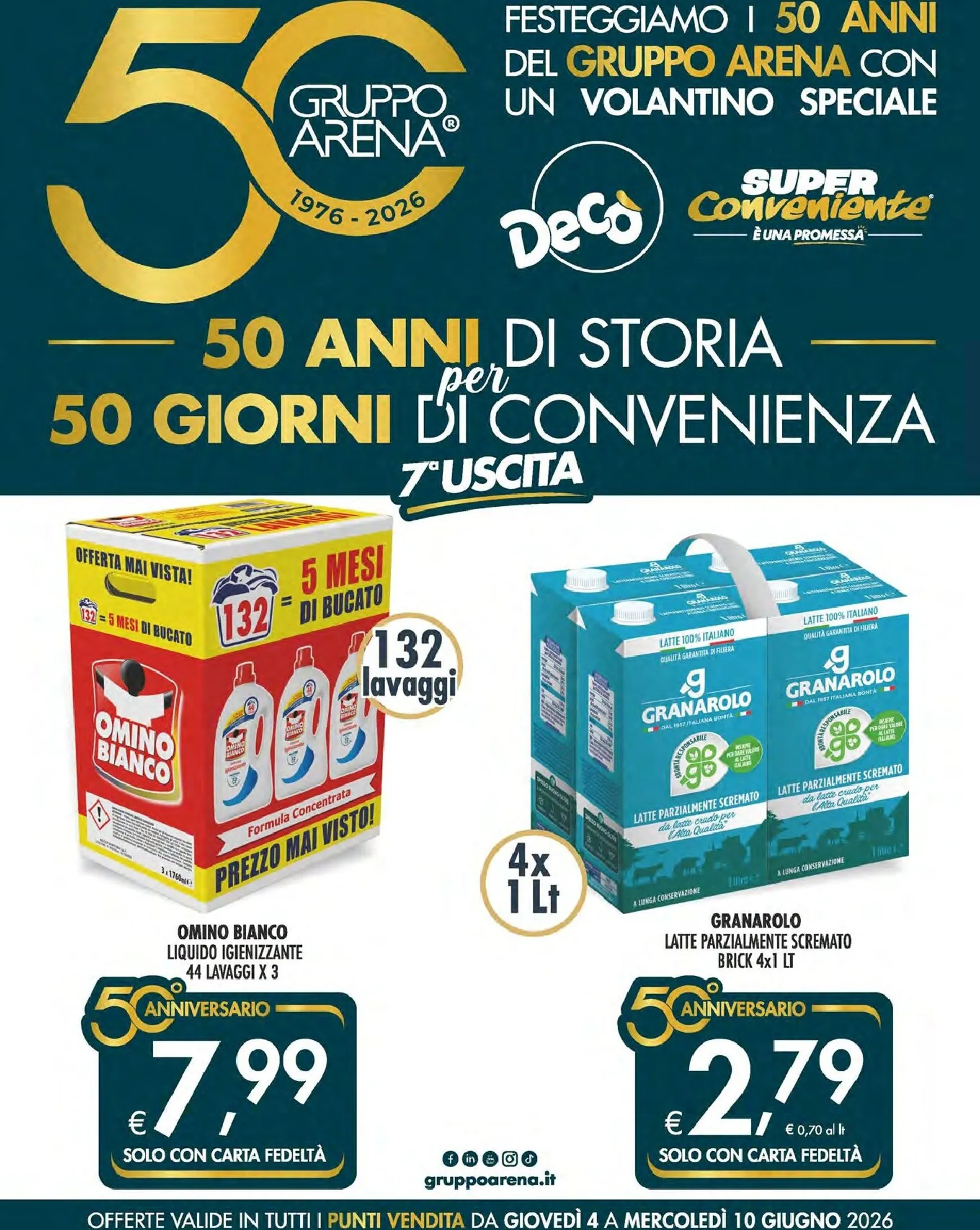 Volantino attuale di Decò - Anniversario valido dal giovedì 04/06/2026 al mercoledì 10/06/2026 da 4 giugno a 10 giugno di 2026 - Pagina del volantino 1