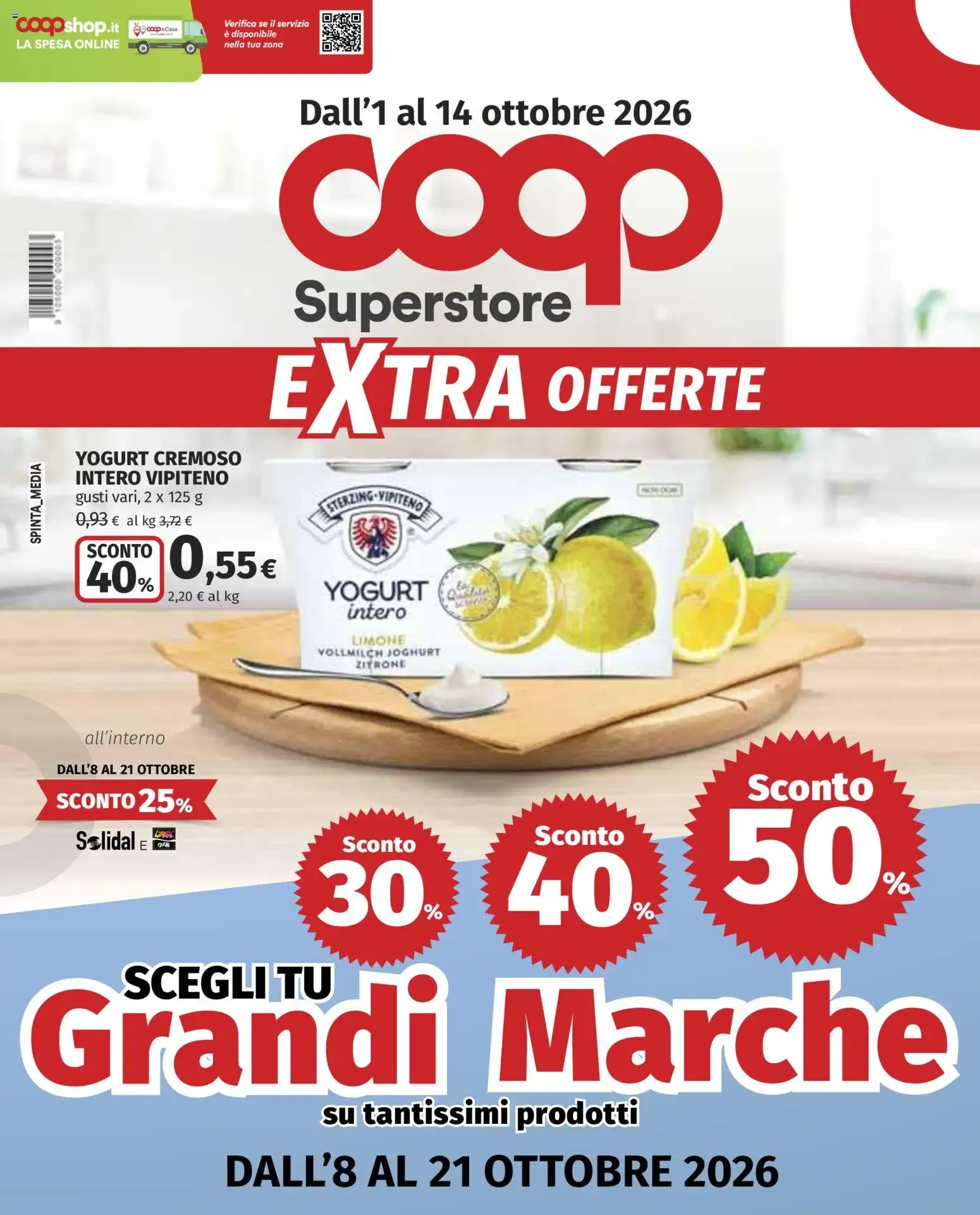 Coop Superstore Extra Offerte da 1 ottobre a 14 ottobre di 2026 - Pagina del volantino 1