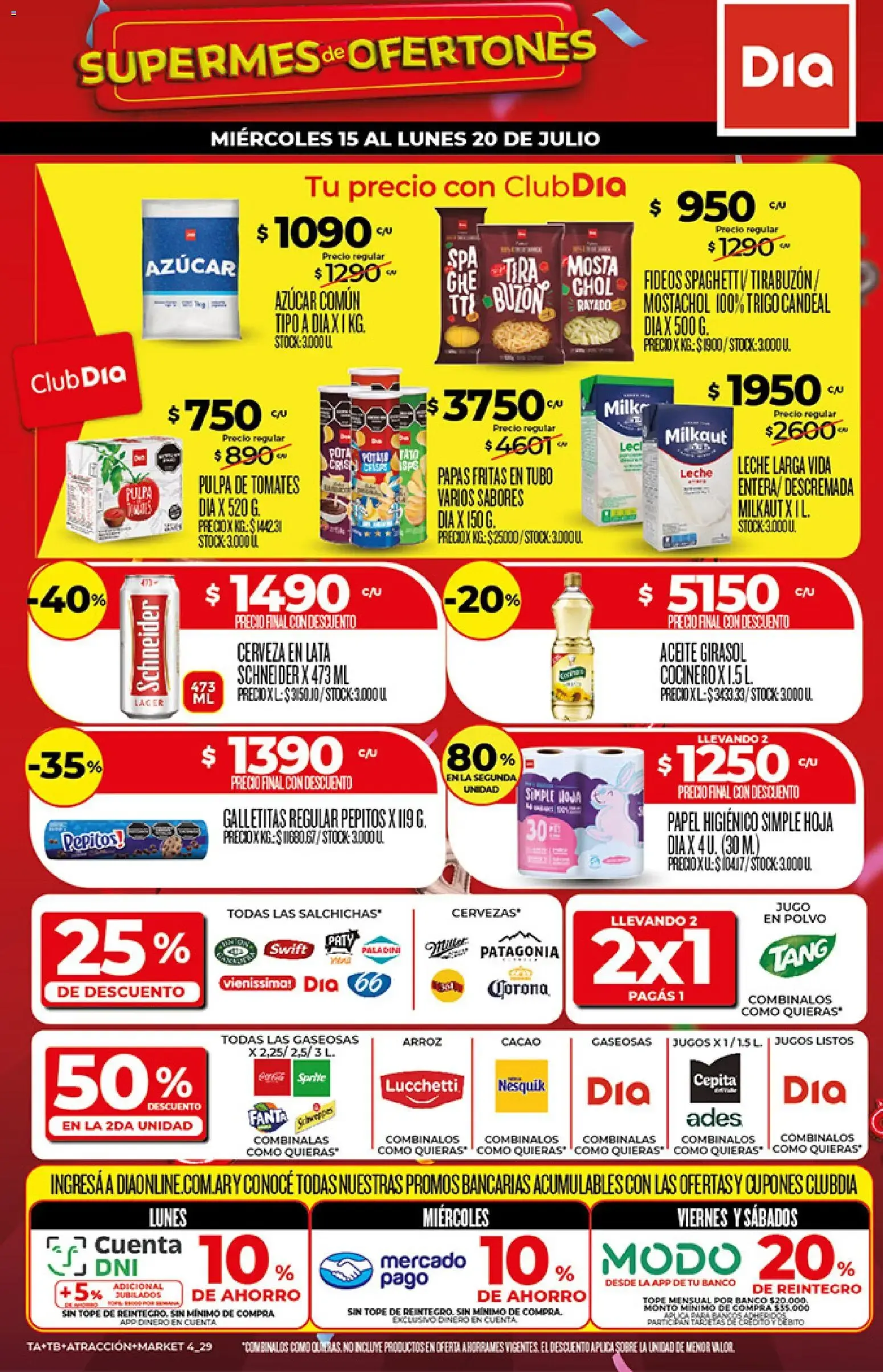 Ofertas de SUPERMES de OFERTONES 15 de julio al 20 de julio 2026 - Página 1 del catálogo