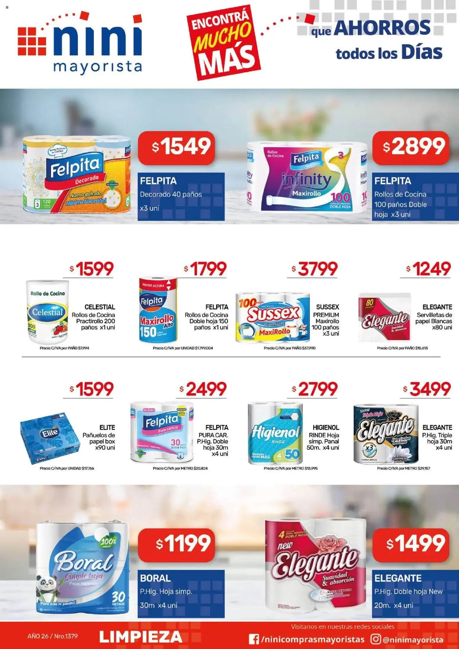 Ofertas de NINI Mayorista catálogo del 28/09/2026 - 04/10/2026 28 de septiembre al 4 de octubre 2026 - Página 9 del catálogo
