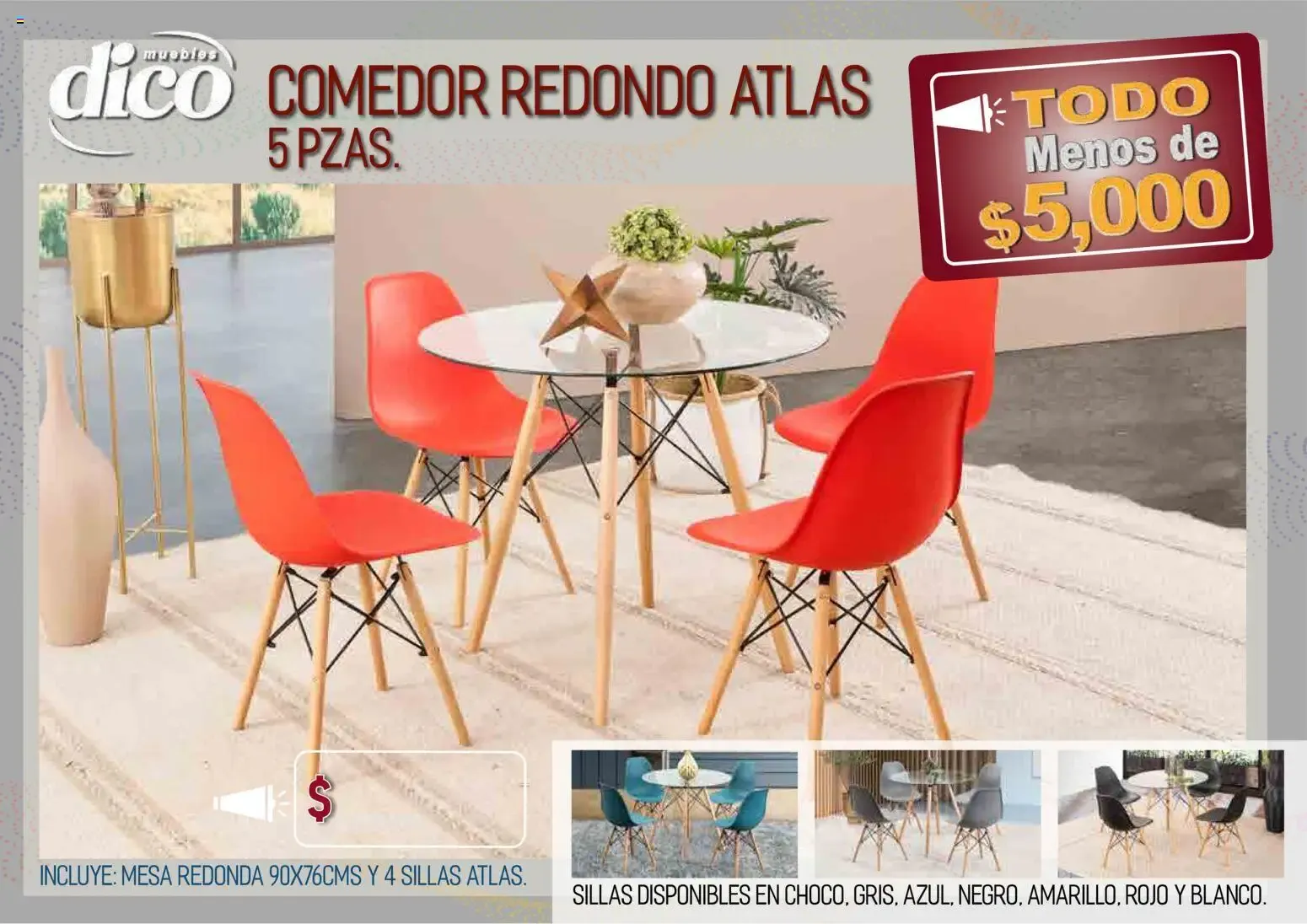 Catálogo de Muebles Dico - Todo Menos de $5,000 9 de abril al 31 de diciembre 2026 - Pagina 18