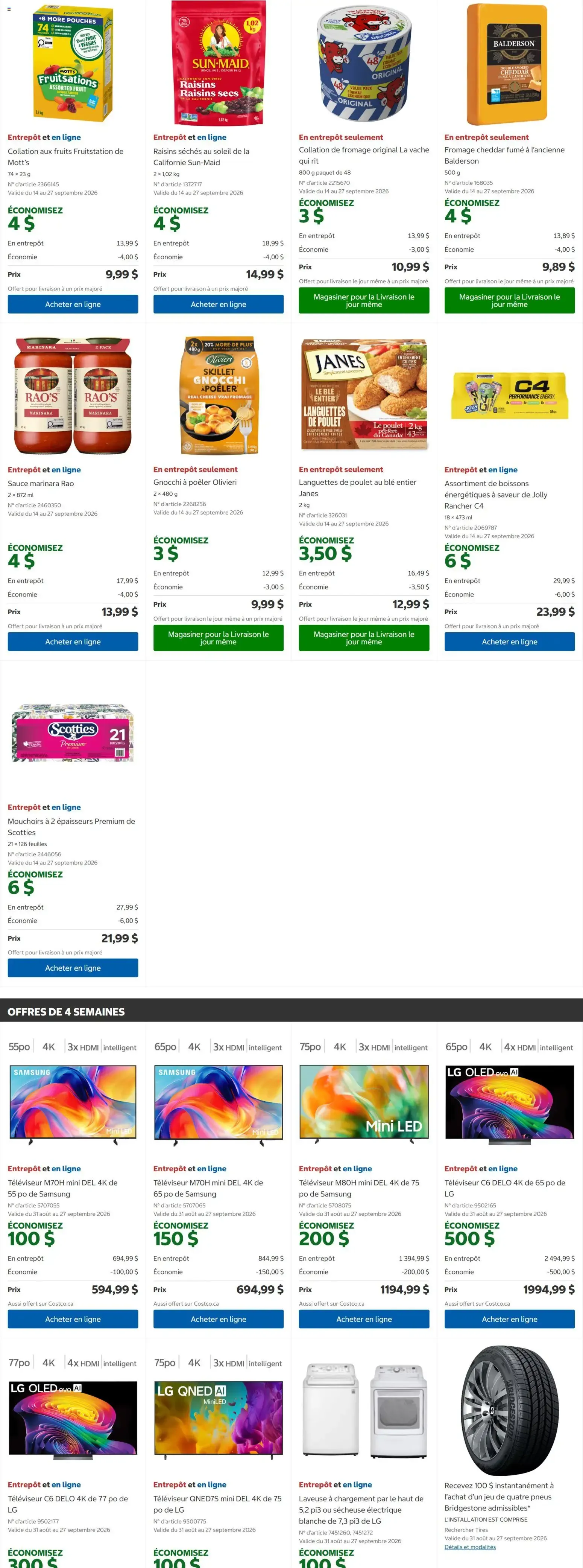 Encore plus d'économies chez Costco - Offres de 2 semaines from September 14 to September 27 2026 - flyer page 2