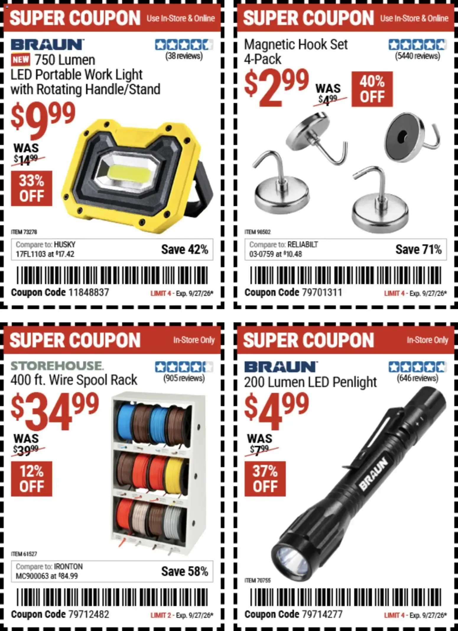 Weekly ad Harbor Freight Weekly Ad (09/14 - 09/27 2026) - Flyer from September 14 to September 27 2026 - Page 16