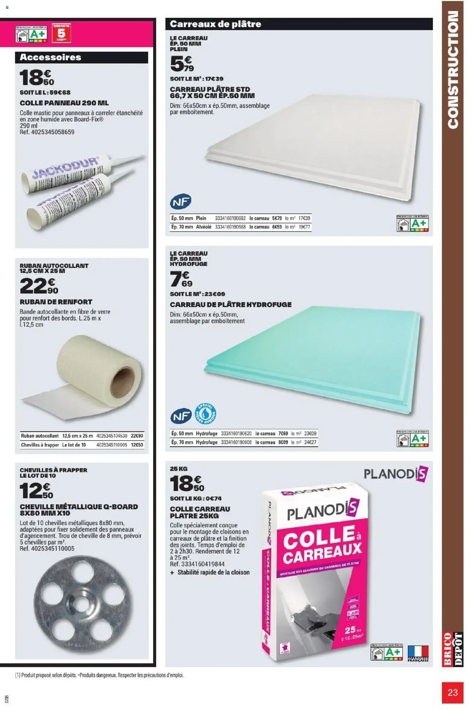 L'OFFICIEL DU BRICOLAGE - Automne du 17 septembre au 1 octobre 2026 - Catalogue page 23
