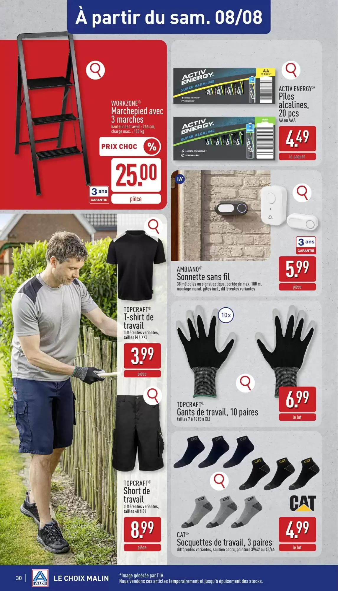 ALDI Dépliant du lun. 03/08 au sam. 08/08 inclus van 3 augustus tot 8 augustus 2026 - folder pagina 30