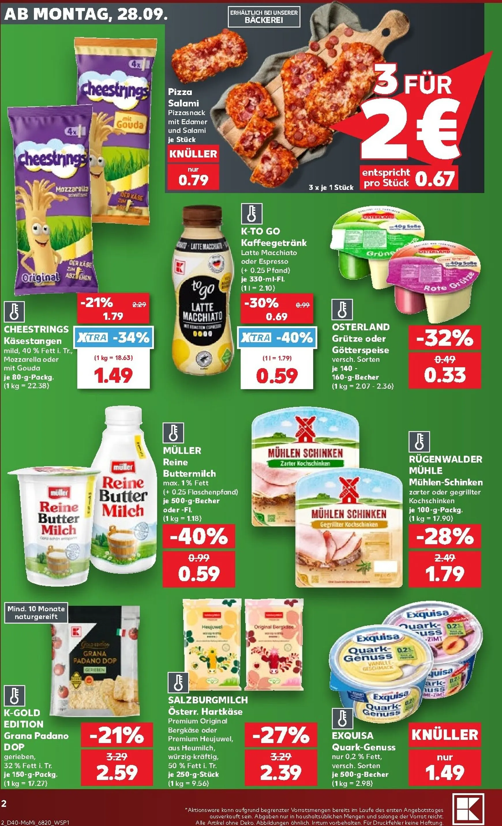 Kaufland - Richtig Sparen Prospekt nächste Woche – von Montag 28.09.2026 bis Mittwoch 30.09.2026 von 28. September bis 30. September 2026 - Prospekt seite 2