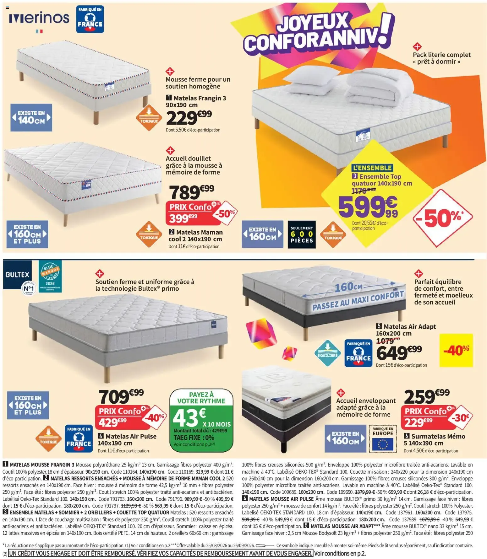 Conforama catalogue à partir du 25/08/2026 - promo en ligne du 25 août au 28 septembre 2026 - Catalogue page 20