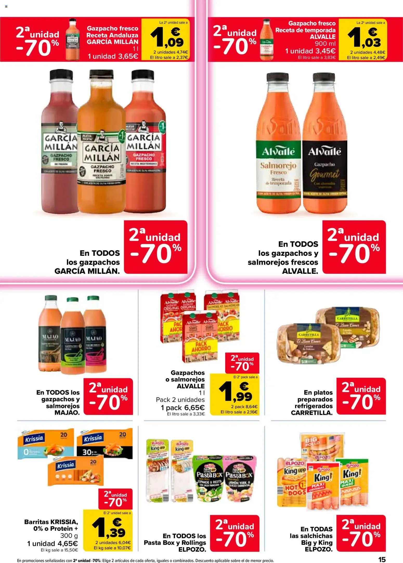 Catálogo de Carrefour: 2ª Unidad al -70% 28 de julio al 10 de agosto 2026 - Página 15