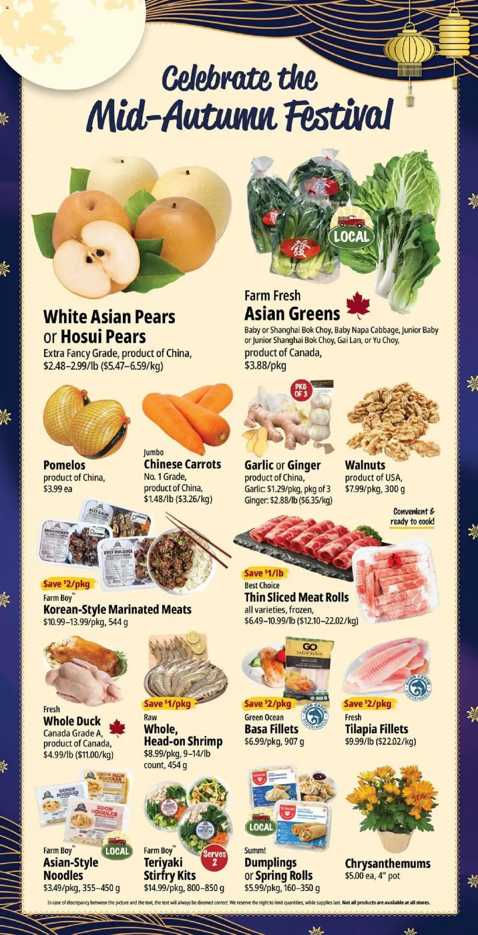 THANKSGIVING DINNERS from September 24 to September 30 2026 - flyer page 6