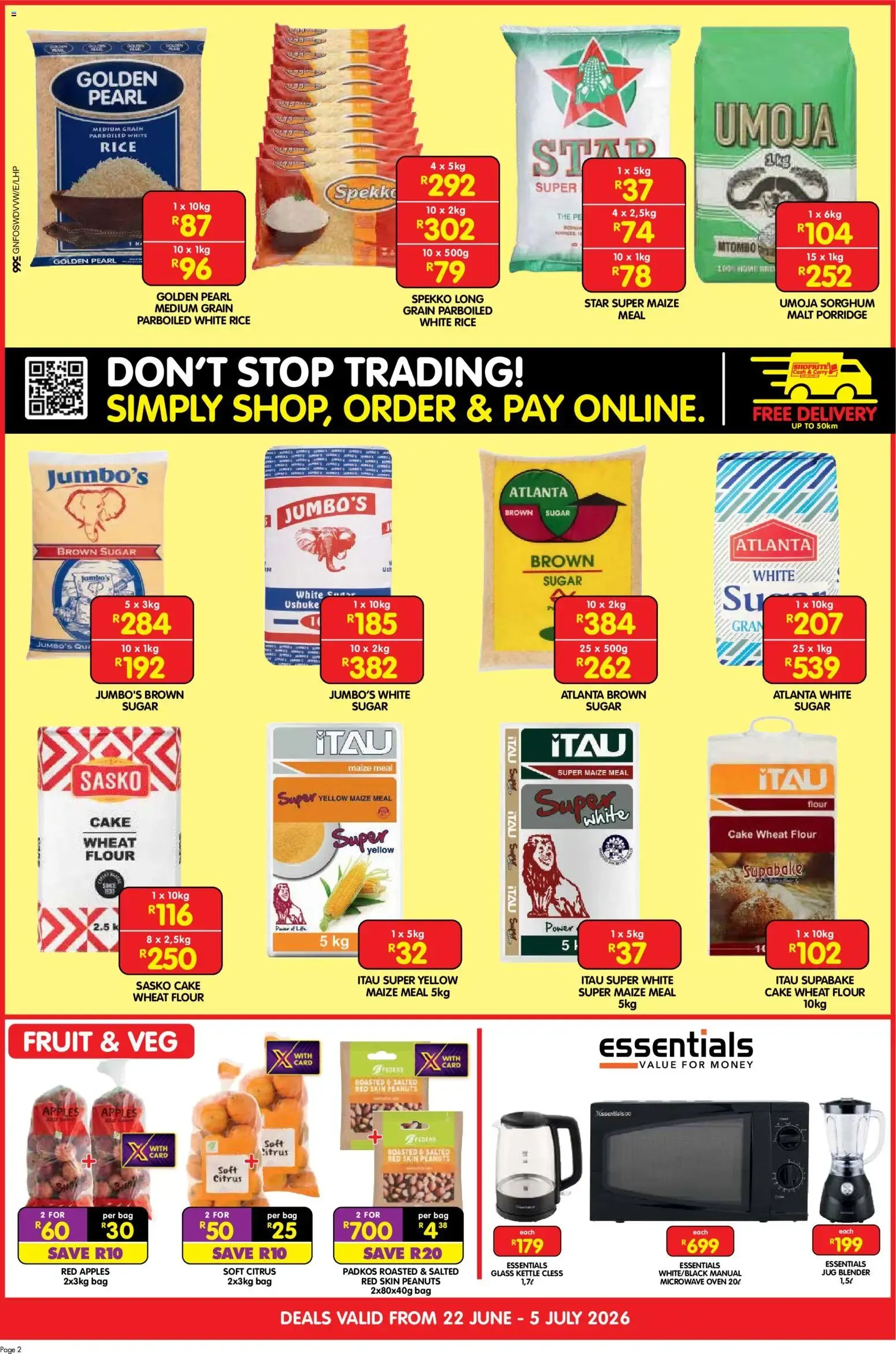 Shoprite - Gauteng - Cash & Carry Buy Big Save Big Exclusive (22/06/2026 - 05/07/2026) → Online Catalogue from 22 June to 5 July 2026 - Catalogue Page 2