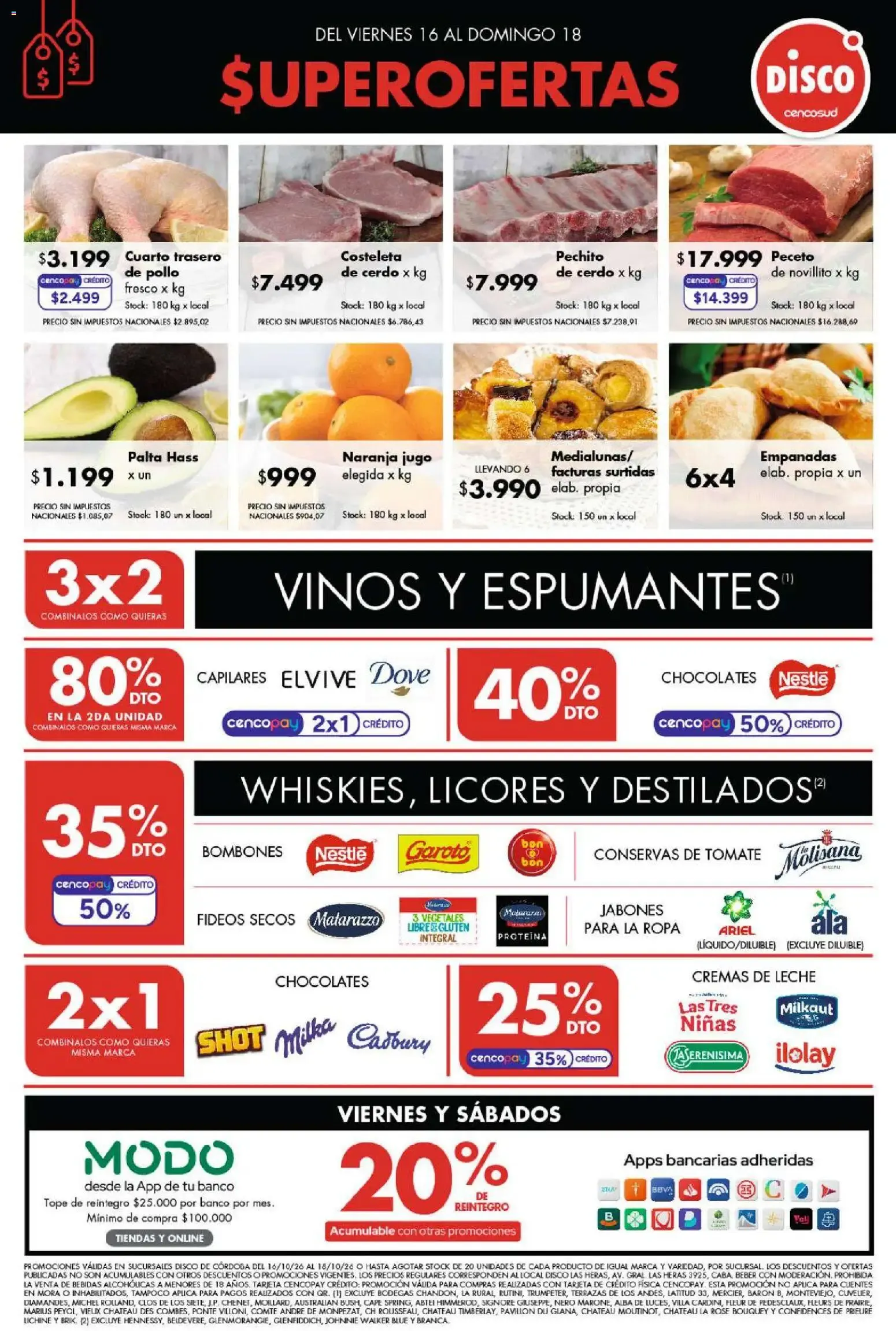 Ofertas de Disco - Ofertas | Córdoba del 16/10/2026 - 18/10/2026 16 de octubre al 18 de octubre 2026 - Página 1 del catálogo