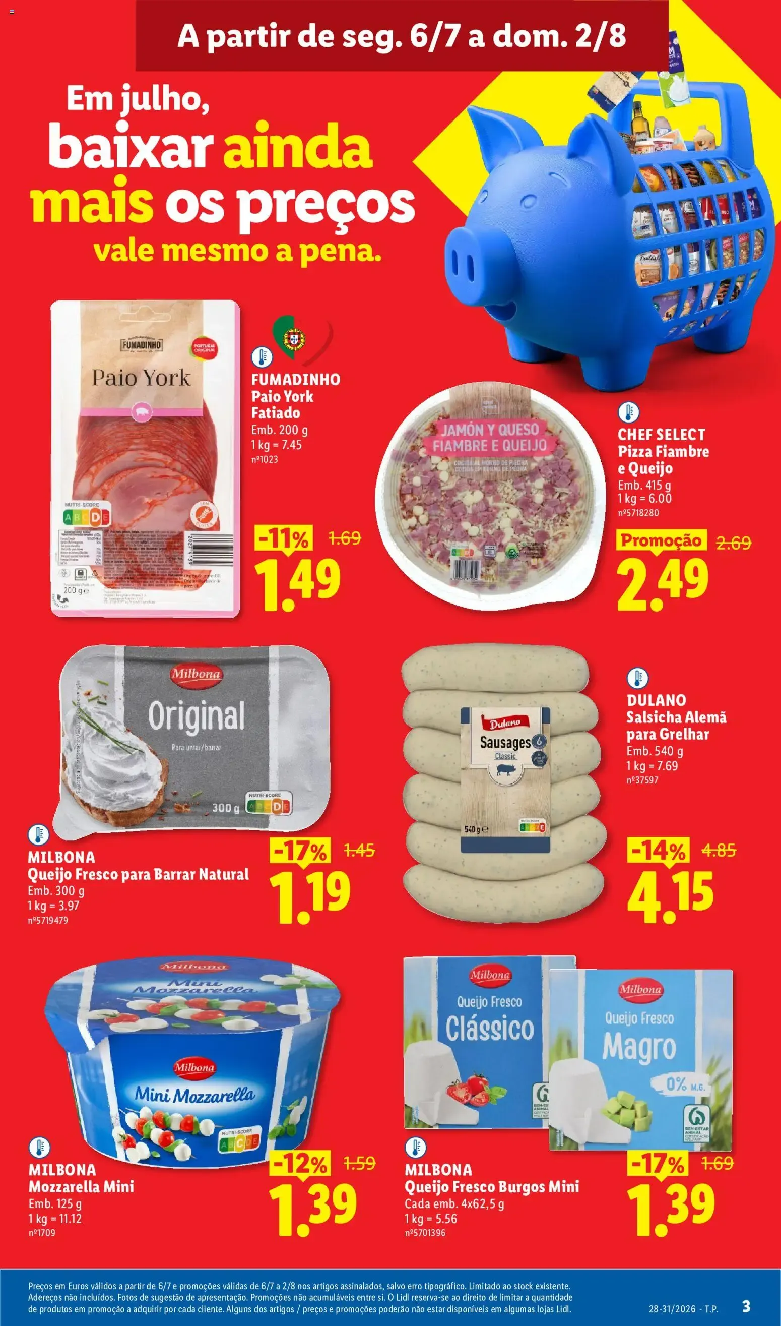 Folheto Lidl: Em julho, baixar ainda mais os preços de 6 de julho até 31 de agosto 2026 - Pagina 3