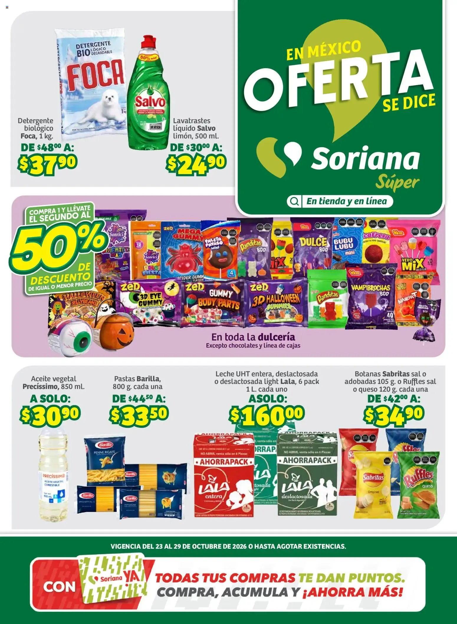 Catálogo de SORIANA ofertas hoy de 23/10/2026 - Folleto Octubre 23 de octubre al 29 de octubre 2026 - Pagina 1