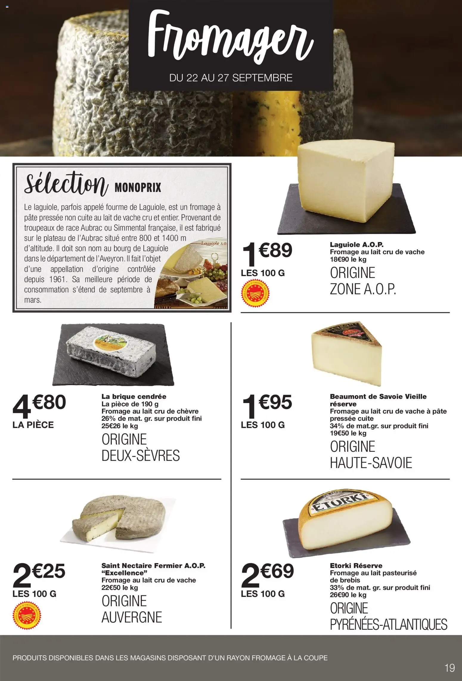 Monoprix catalogue à partir du 22/09/2026 - promo en ligne du 22 septembre au 4 octobre 2026 - Catalogue page 19