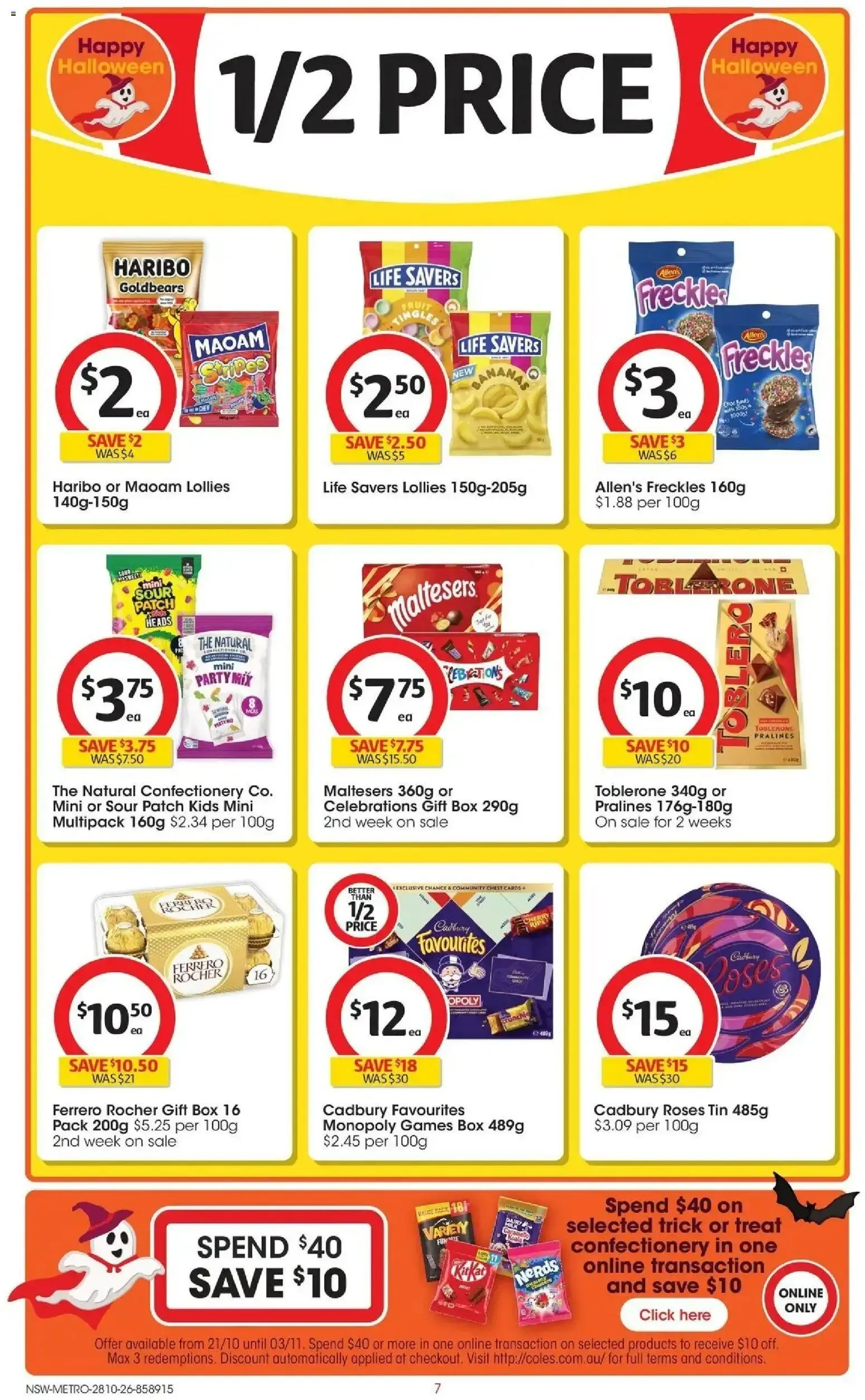 Coles Halloween 👻 catalogue from 28/10/2026 - Catalogue valid from 28 October to 3 November 2026 - page 7