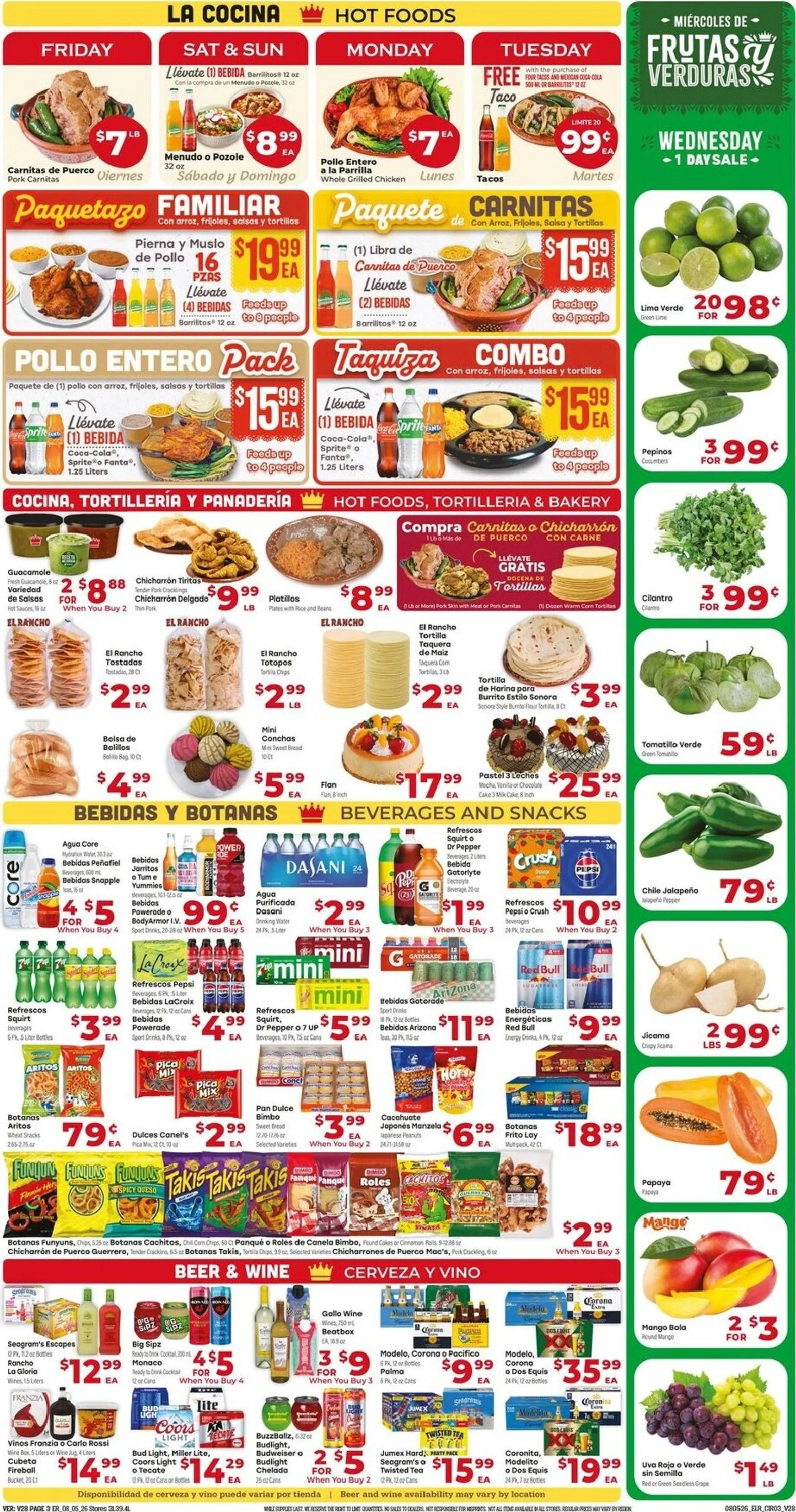 Weekly ad Current El Rancho leaflet valid from Wednesday 08/05/2026 to Tuesday 08/11/2026 from August 5 to August 11 2026 - Page 3