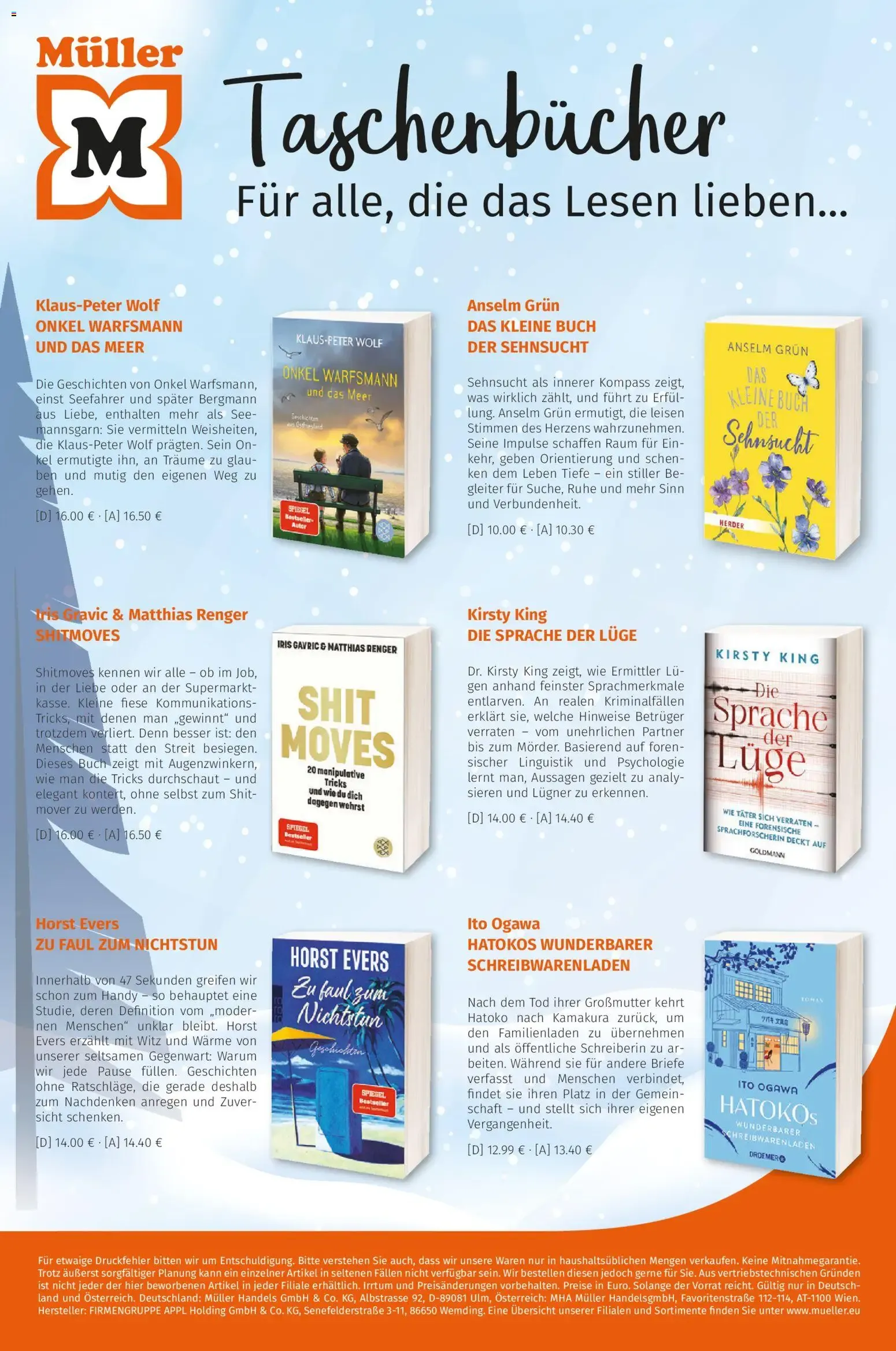 Müller Taschenbücher von 1. Oktober bis 31. Dezember 2026 - Prospekt seite 10