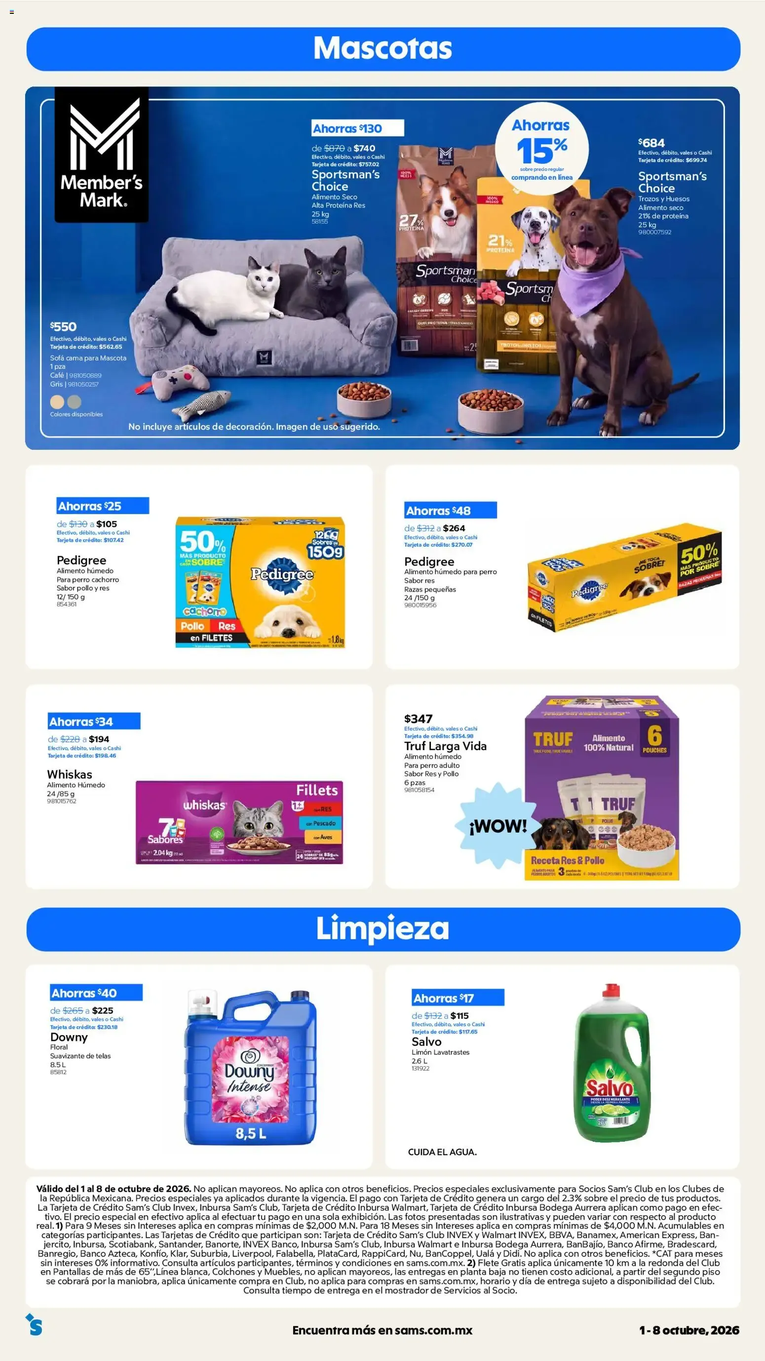Catálogo de Sam's Club: Únete al Club 1 de octubre al 8 de octubre 2026 - Pagina 19