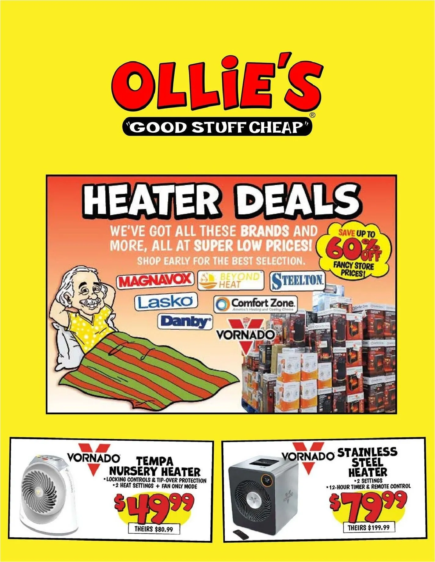 Current Ollie's - Heater Deals leaflet valid from Saturday 10/24/2026 to Saturday 10/31/2026