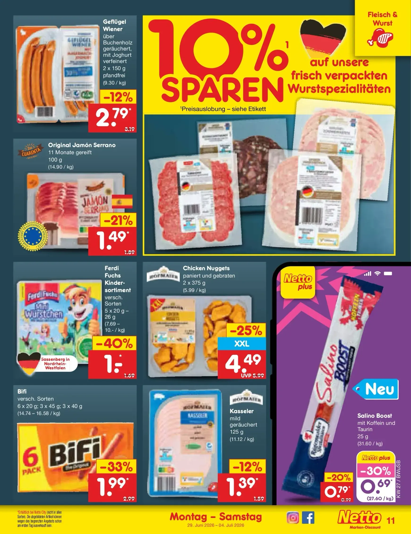 Netto Marken Discount - Sonderangebote Prospekt – von Montag 29.06.2026 bis Samstag 04.07.2026 von 29. Juni bis 4. Juli 2026 - Prospekt seite 16