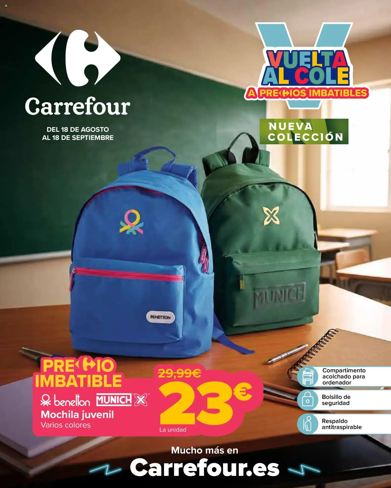 Catálogo de Carrefour Vuelta al cole del 18/08/2026 | Catálogo 18 de agosto al 18 de septiembre 2026 - Página 1