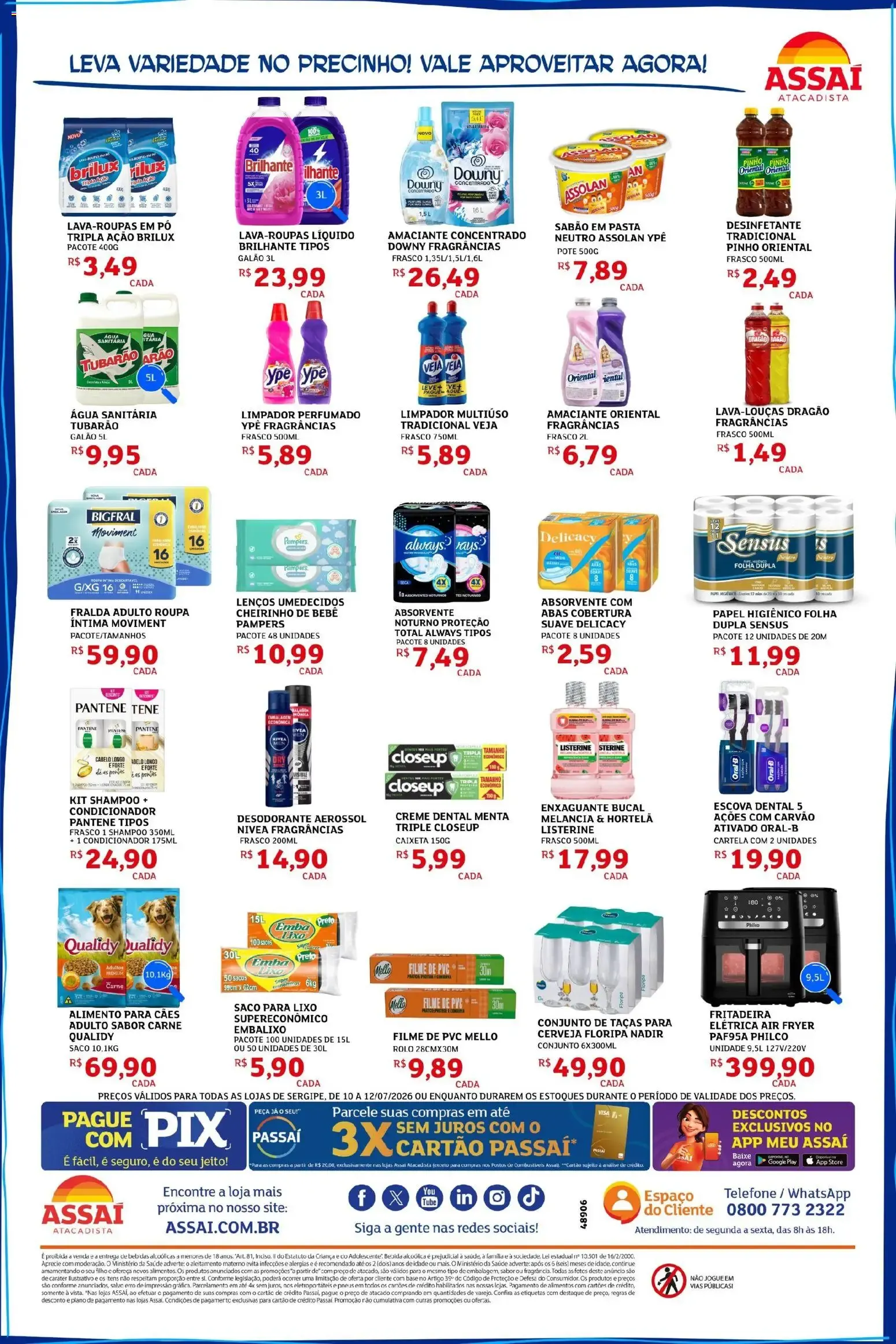 Encarte de Assaí Atacadista ofertas - SE de 10/07/2026 | Promoções Online 10 de julho até 12 de julho 2026 - Pagina 4