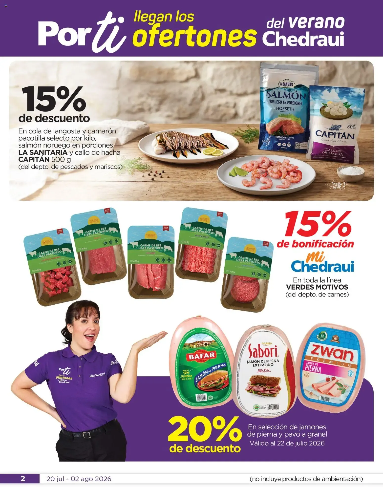 Catálogo de Chedraui folleto Por Ti ofertones de verano (20/07/2026 - 02/08/2026) - catálogo en línea 20 de julio al 2 de agosto 2026 - Pagina 2