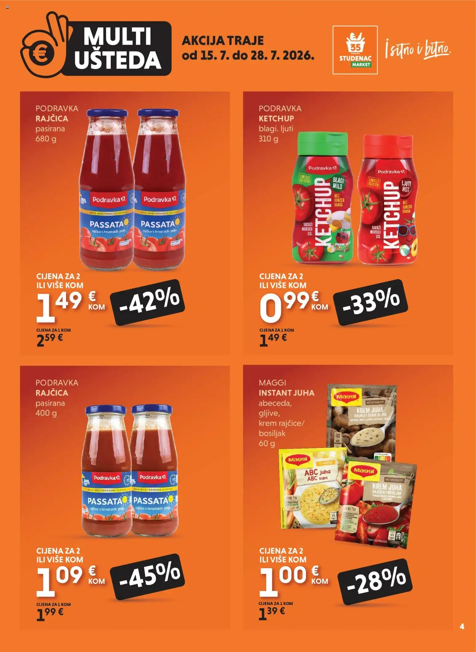 Katalog Multi Ušteda od 15. srpnja do 28. srpnja 2026. - Pregled Stranica 4