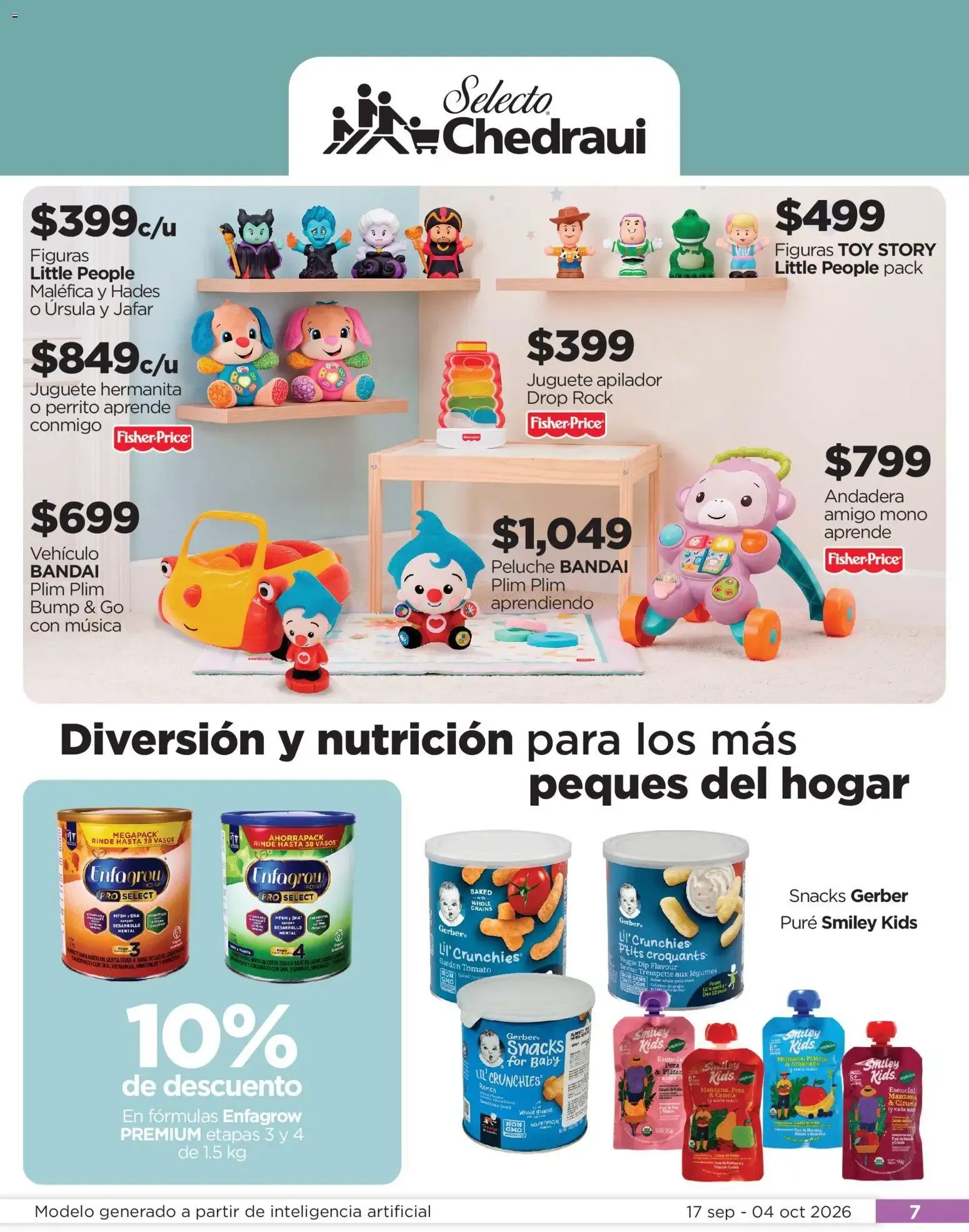 Catálogo de Chedraui folleto Llevarte más cuesta menos (17/09/2026 - 04/10/2026) - catálogo en línea 17 de septiembre al 4 de octubre 2026 - Pagina 7