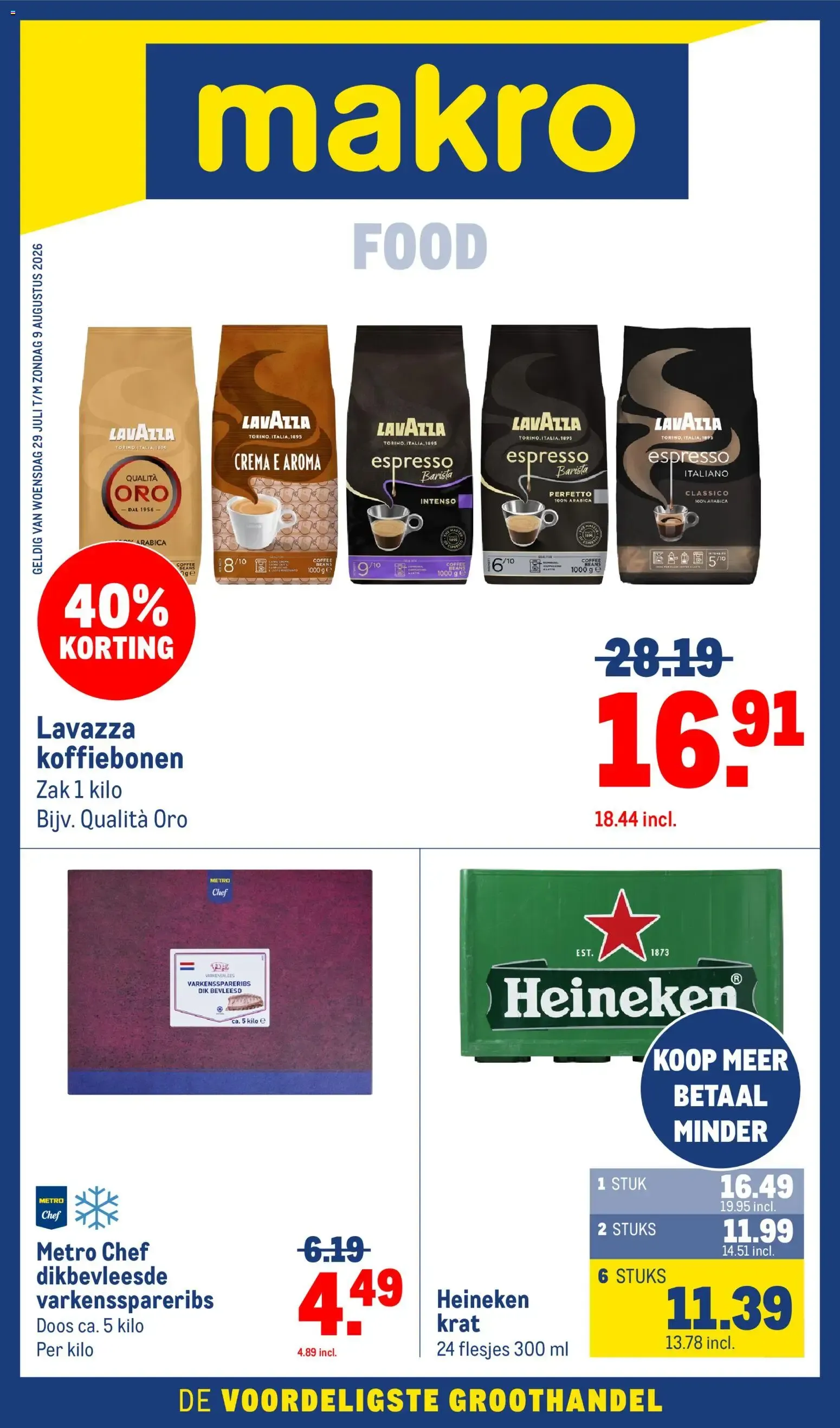 Makro folder vanaf 29-07-2026 || NIEUWE van 29 juli tot 9 augustus 2026 - Folder pagina 1