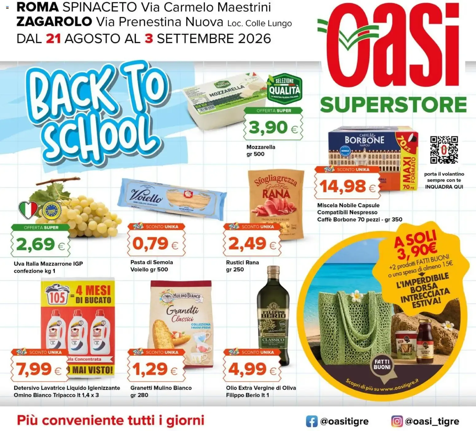 Nuovo Oasi volantino Superstore Roma dal 21/08/2026 > offerte anteprima 🛍️ da 21 agosto a 3 settembre di 2026 - Pagina del volantino 1