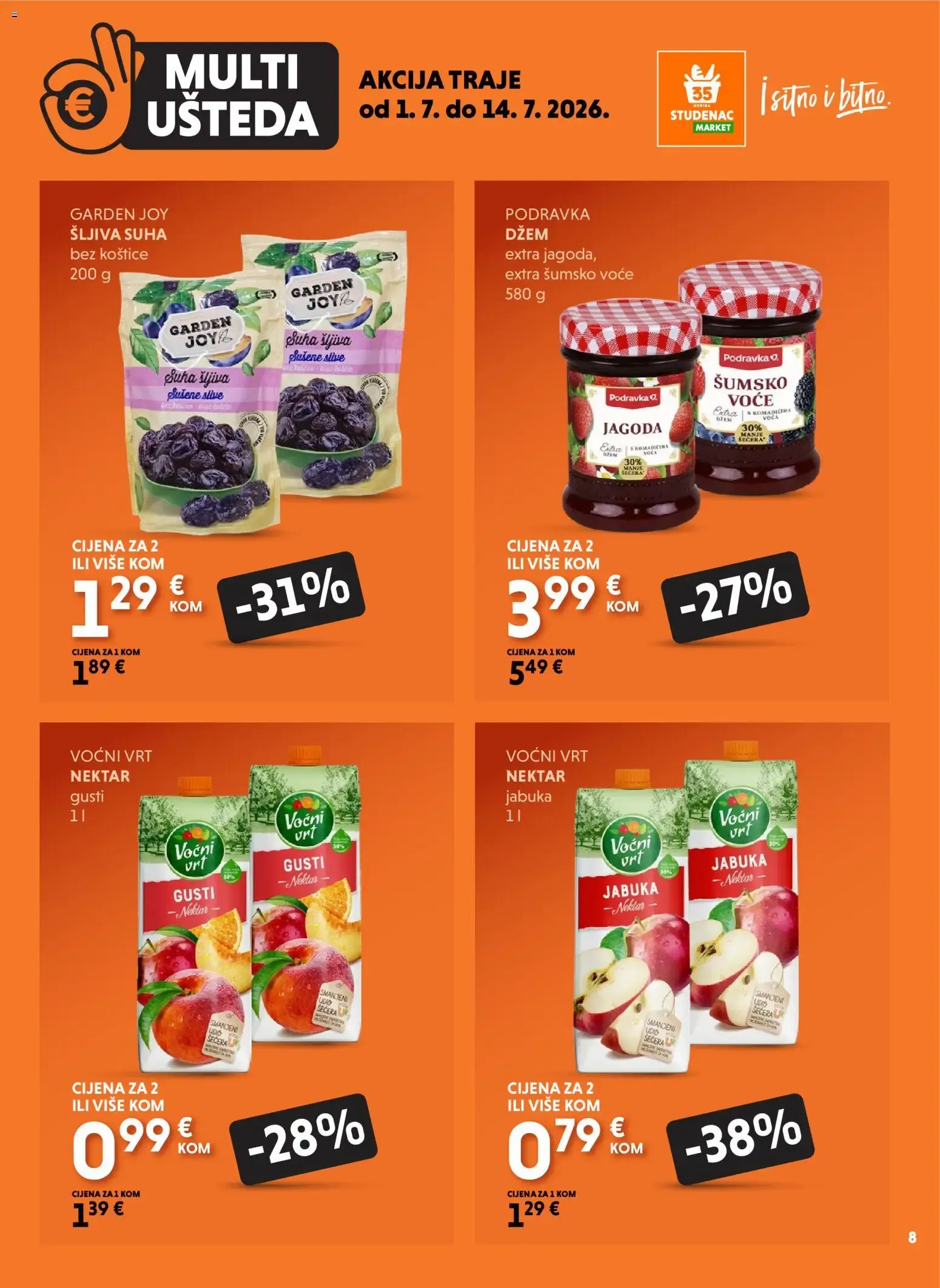 Katalog Multi Ušteda od 1. srpnja do 14. srpnja 2026. - Pregled Stranica 8