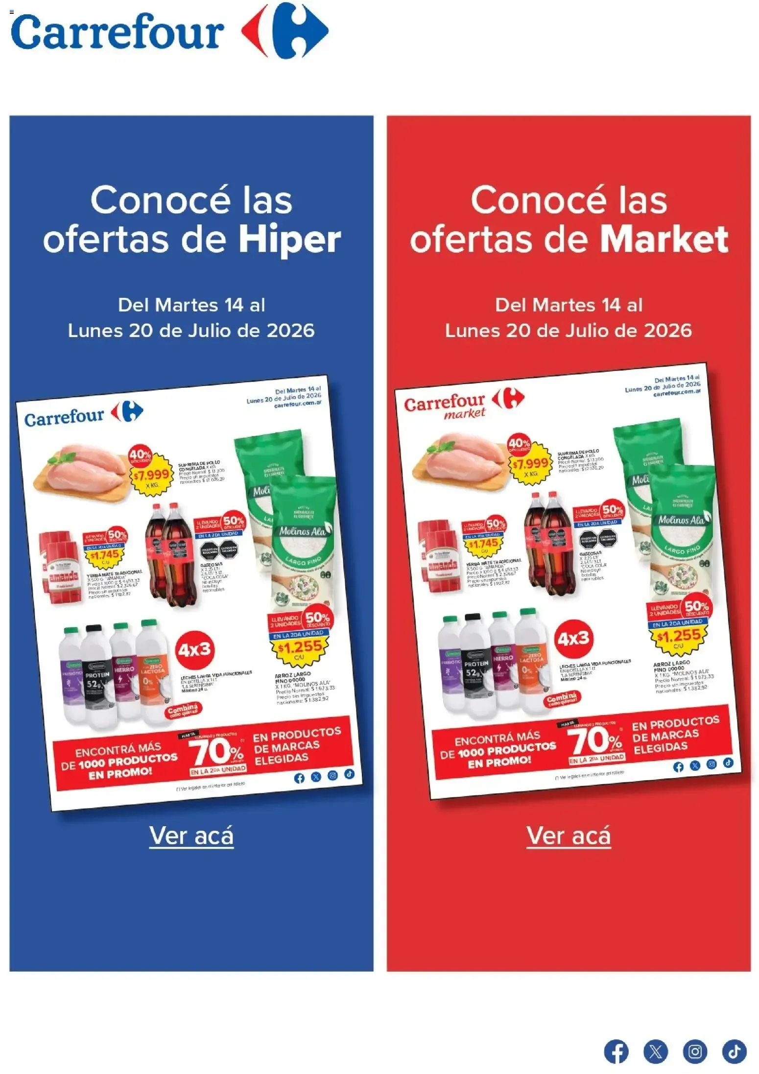 Ofertas de Carrefour ofertas || del 14/07/2026 - 20/07/2026 || Promociones 14 de julio al 20 de julio 2026 - Página 1 del catálogo