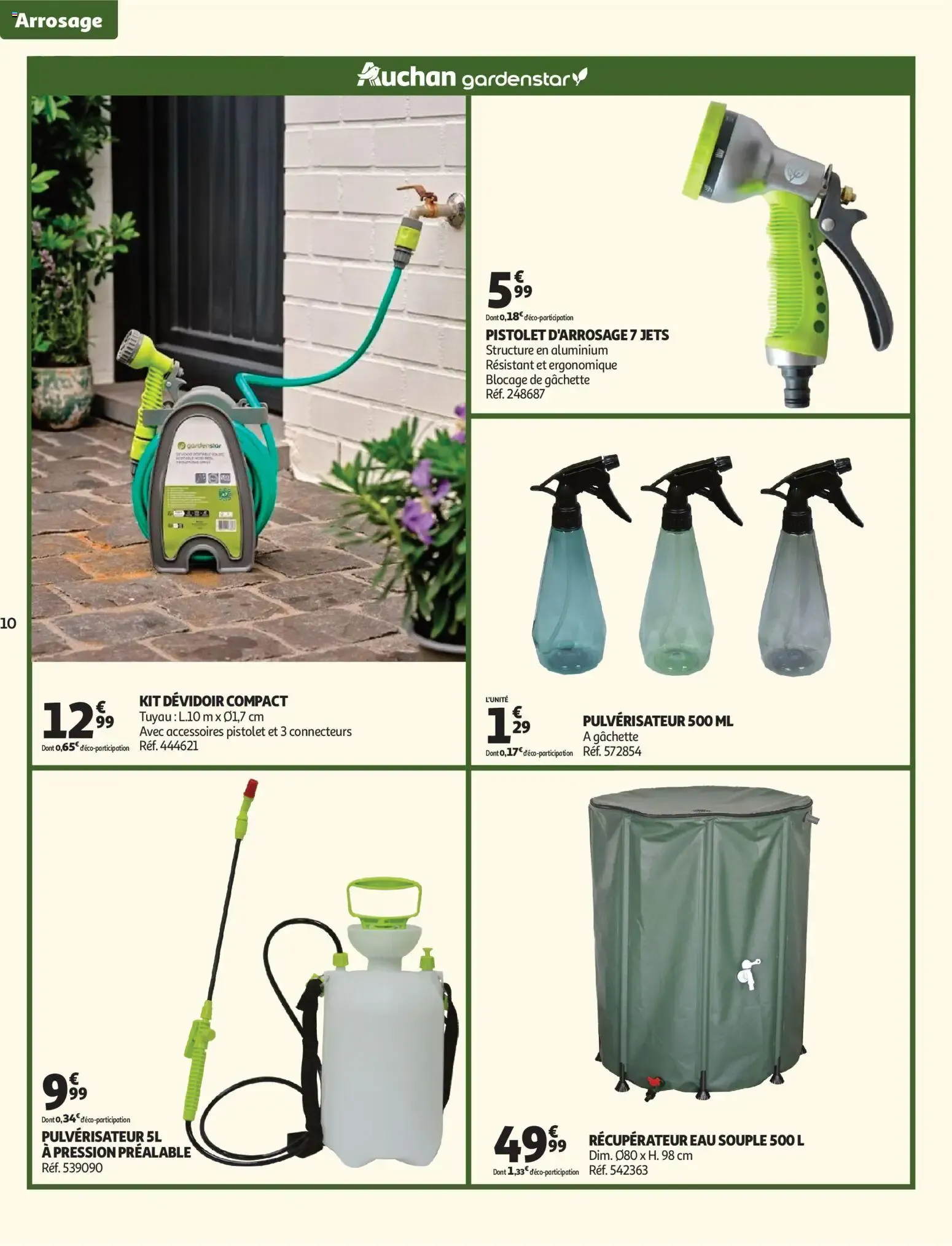 Auchan - Jardinage, meubles jardin à partir du 03/03/2026 - promo en ligne du 3 mars au 14 juin 2026 - Catalogue page 10