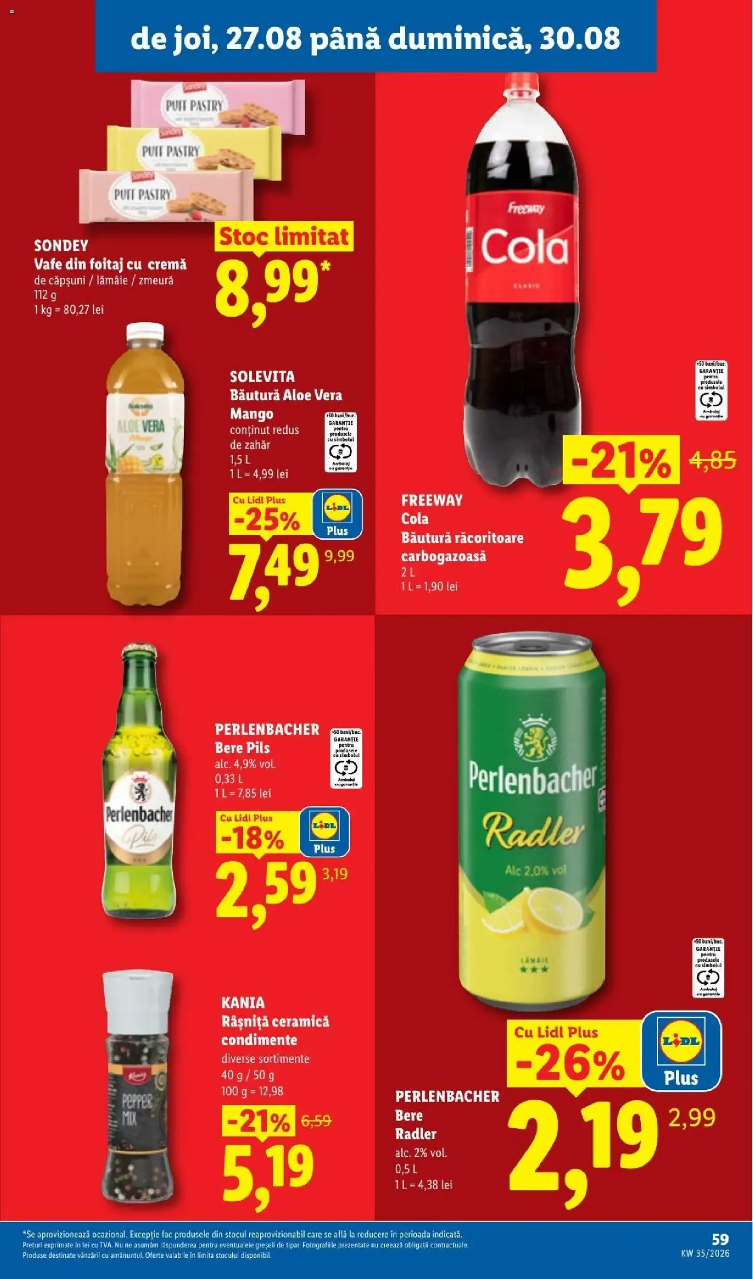 Catalog LIDL: Ieftin și înainte, și după ziua de salariu (Ofertas del 24 al 30 de agosto de 2026) de la 24 august până la 30 august 2026 - Revista Pagina 59