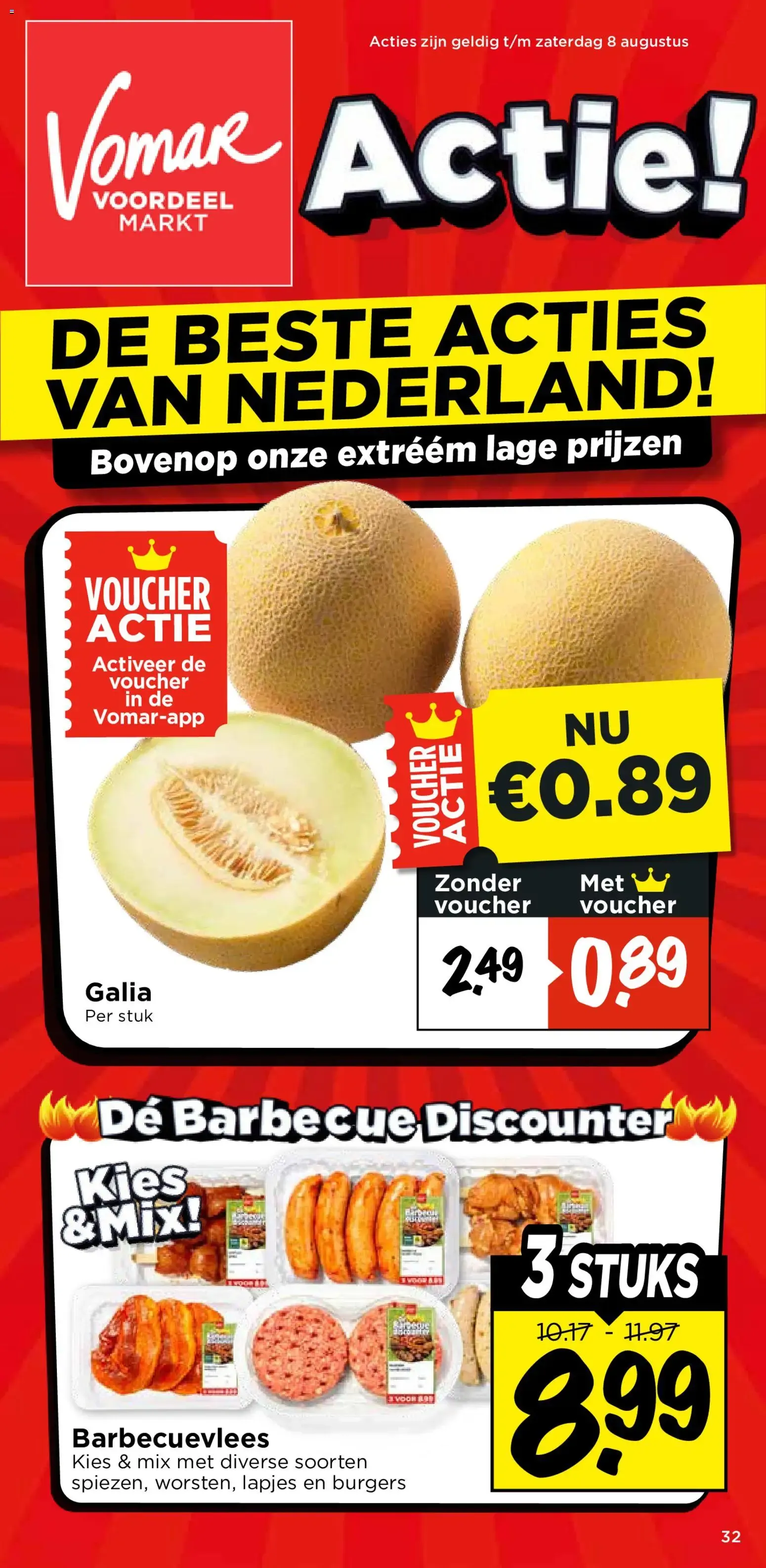 Vomar Actie! De beste acties van Nederland! van 6 augustus tot 8 augustus 2026 - Folder pagina 1