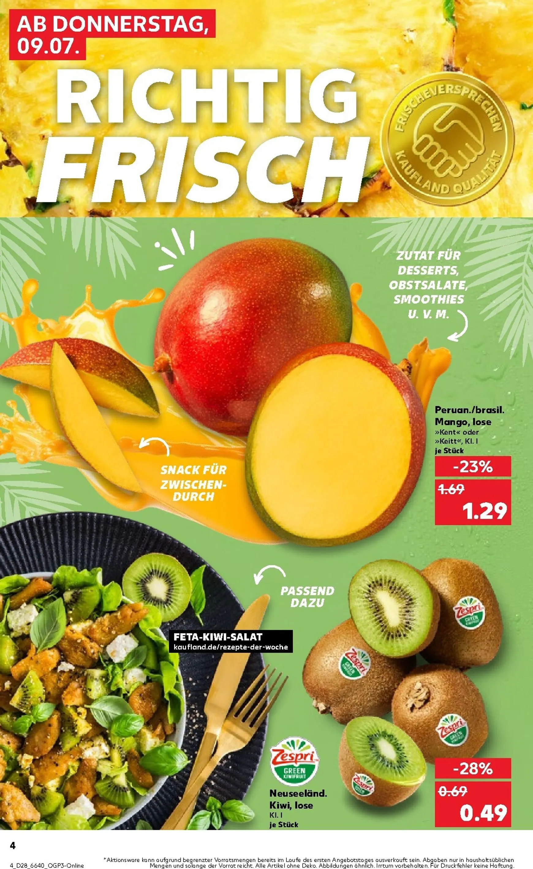 Kaufland Prospekt nächste Woche – von Donnerstag 09.07.2026 bis Mittwoch 15.07.2026 von 9. Juli bis 15. Juli 2026 - Prospekt seite 4