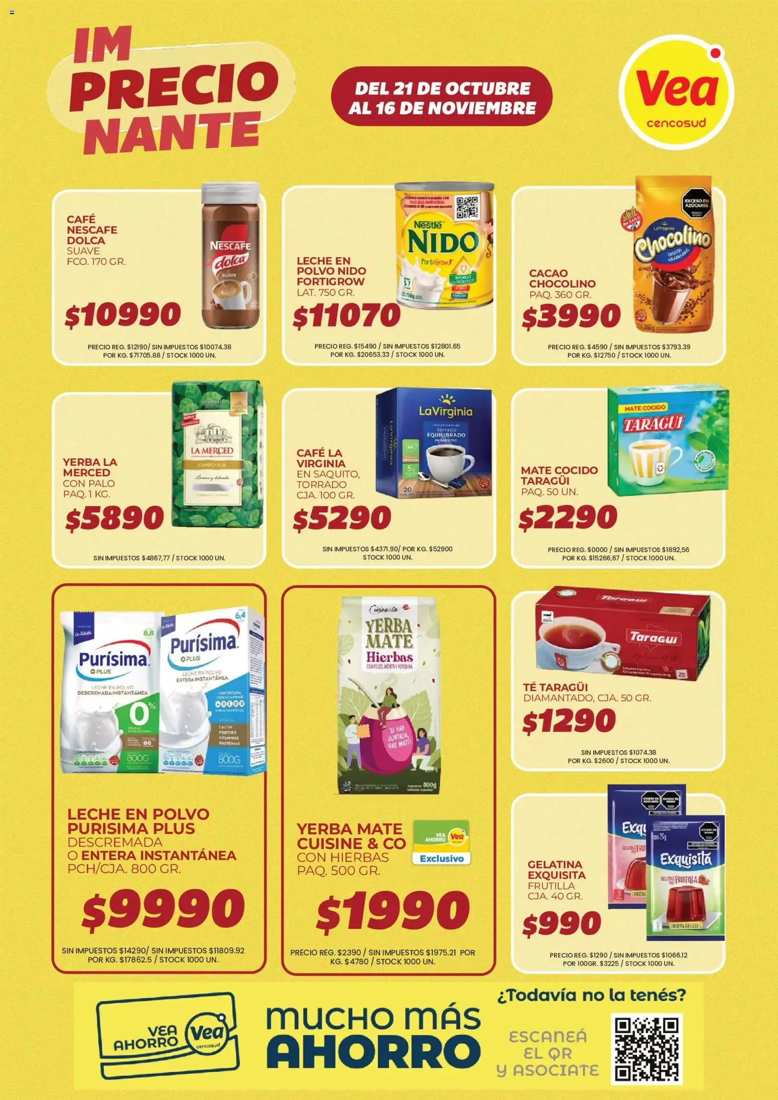 Ofertas de Vea - ImPRECIOnante | BsAs, NEA y Chubut del 21/10/2026 - 16/11/2026 21 de octubre al 16 de noviembre 2026 - Página 4 del catálogo