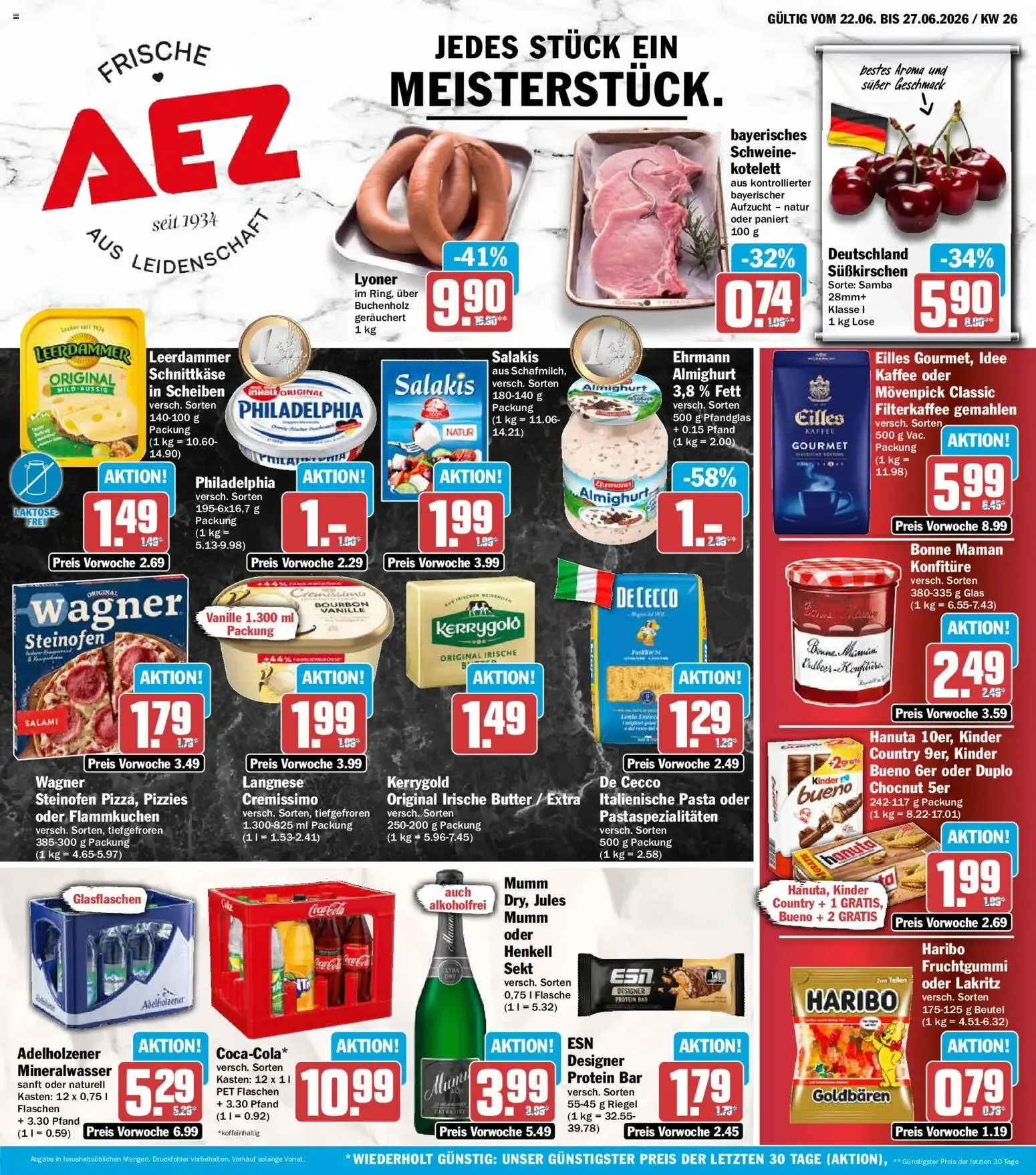 AEZ Prospekt (ab 22.06.2026) zum Blättern von 22. Juni bis 27. Juni 2026 - Prospekt seite 1