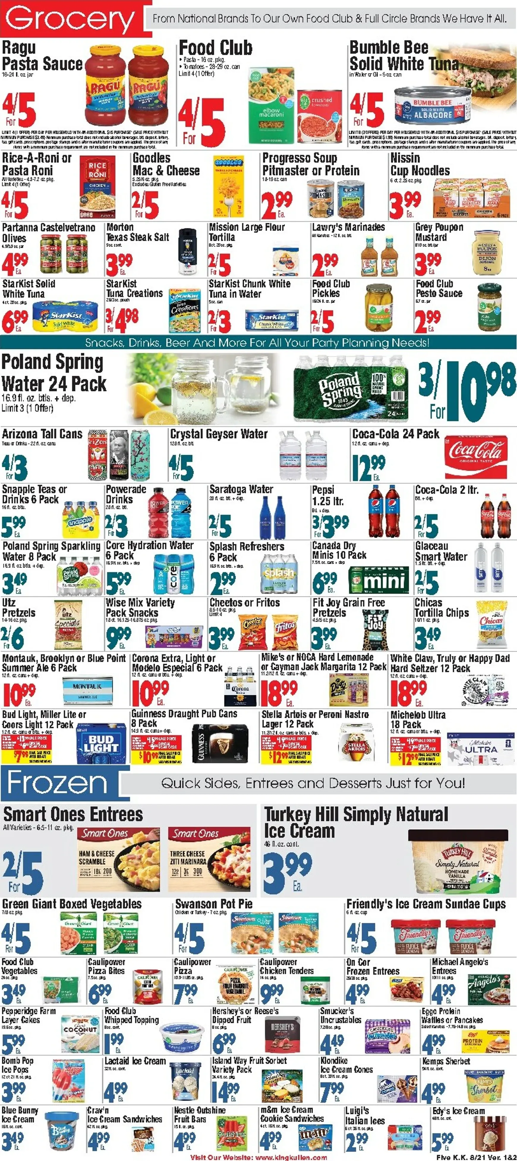 Weekly promotion Current King Kullen leaflet valid from Friday 08/21/2026 to Thursday 08/27/2026 spanning from August 21 to August 27 2026 - Page 5 for Catalogue 365