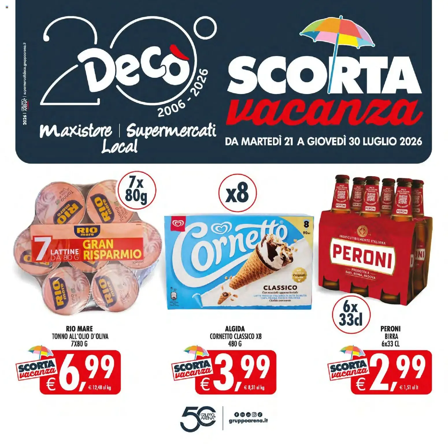 Nuovo Decò volantino Maxistore, Supermercati, Local Sicilia dal 21/07/2026 > offerte anteprima 🛍️ da 21 luglio a 30 luglio di 2026 - Pagina del volantino 1