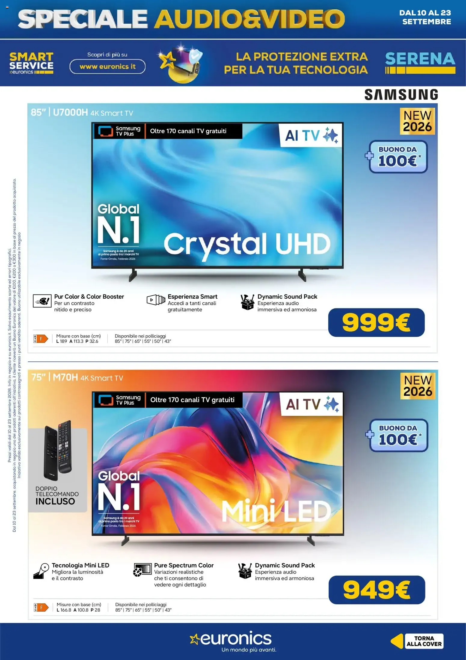Nuovo Euronics volantino Audio Video dal 10/09/2026 > offerte anteprima 🛍️ da 10 settembre a 23 settembre di 2026 - Pagina del volantino 8
