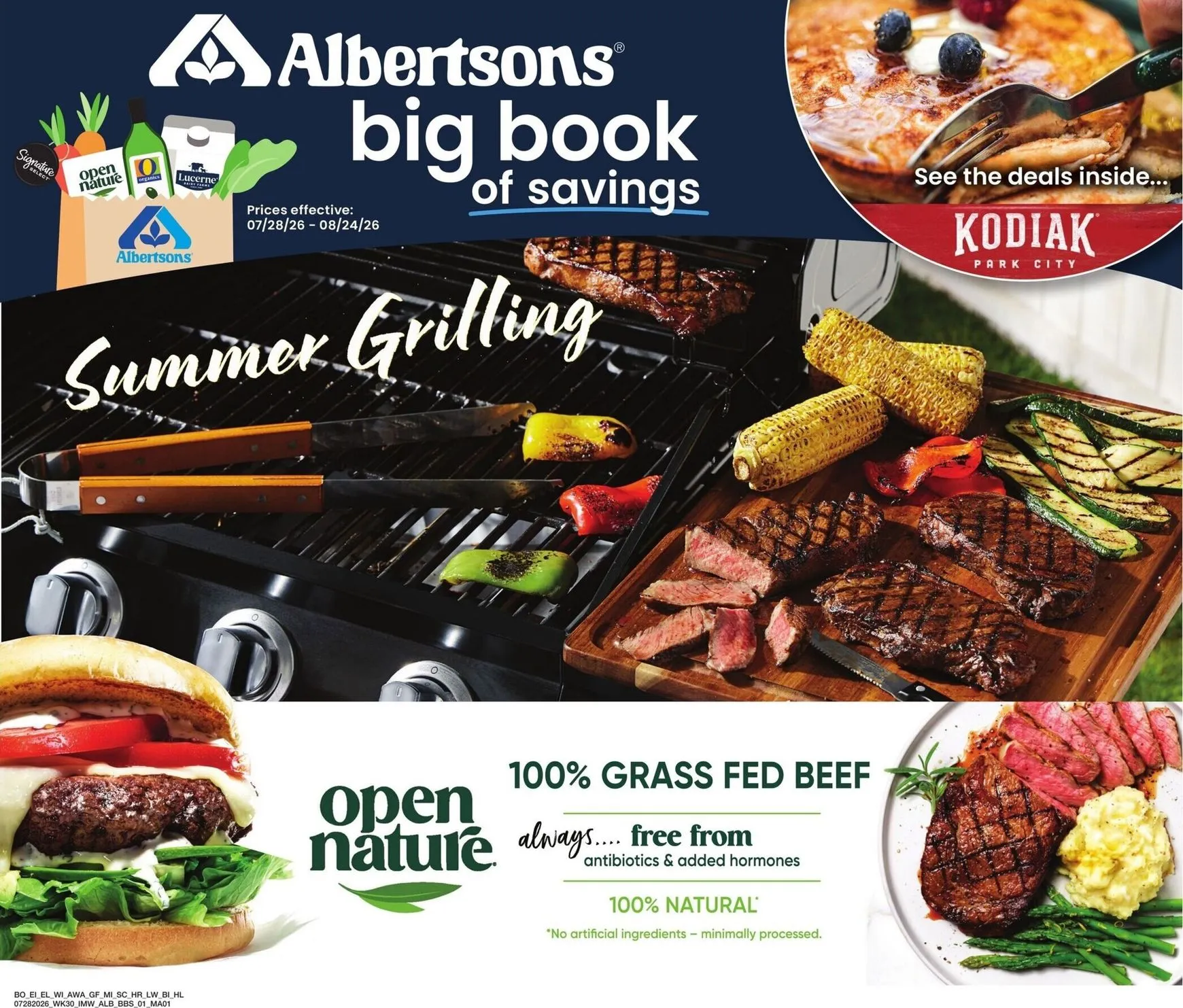 Current Albertsons - Big Book of Savings leaflet valid from Tuesday 07/28/2026 to Monday 08/24/2026
