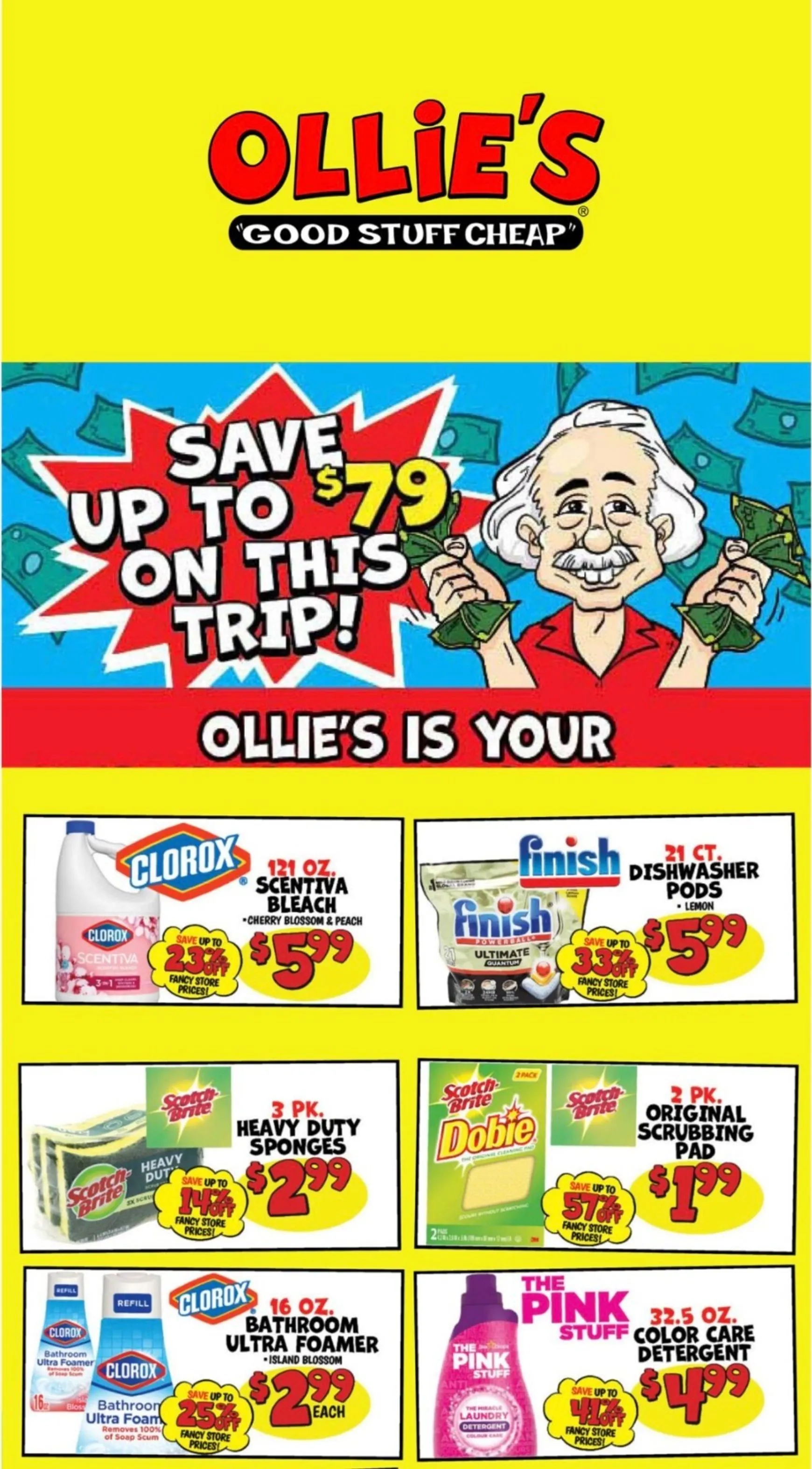 Weekly promotion Current Ollie's - Save More leaflet valid from Thursday 07/23/2026 to Wednesday 07/29/2026 spanning from July 23 to July 29 2026 - Page 1 for Catalogue 365