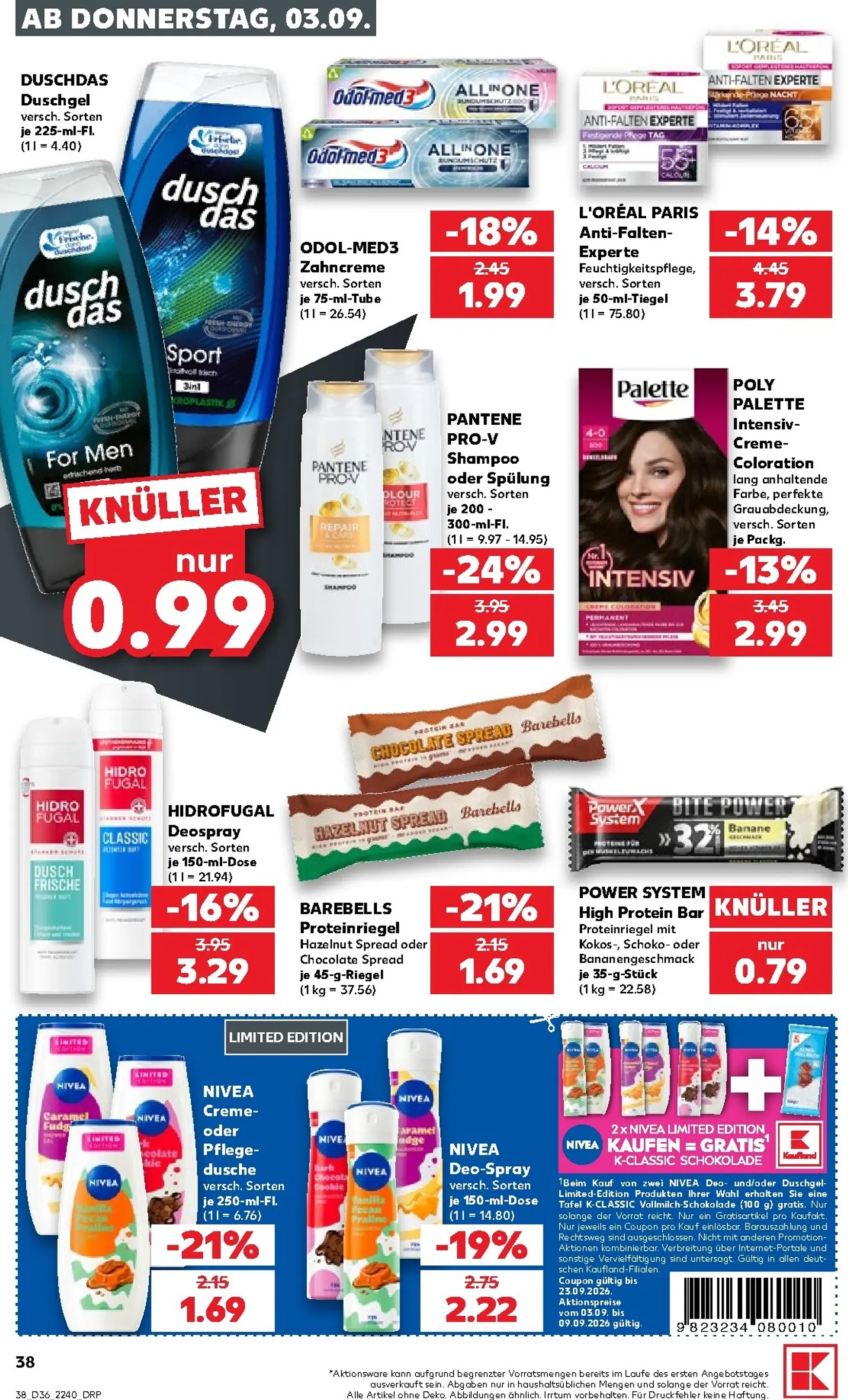 Neuer Kaufland Prospekt – von Donnerstag 03.09.2026 bis Mittwoch 09.09.2026 von 3. September bis 9. September 2026 - Prospekt seite 39